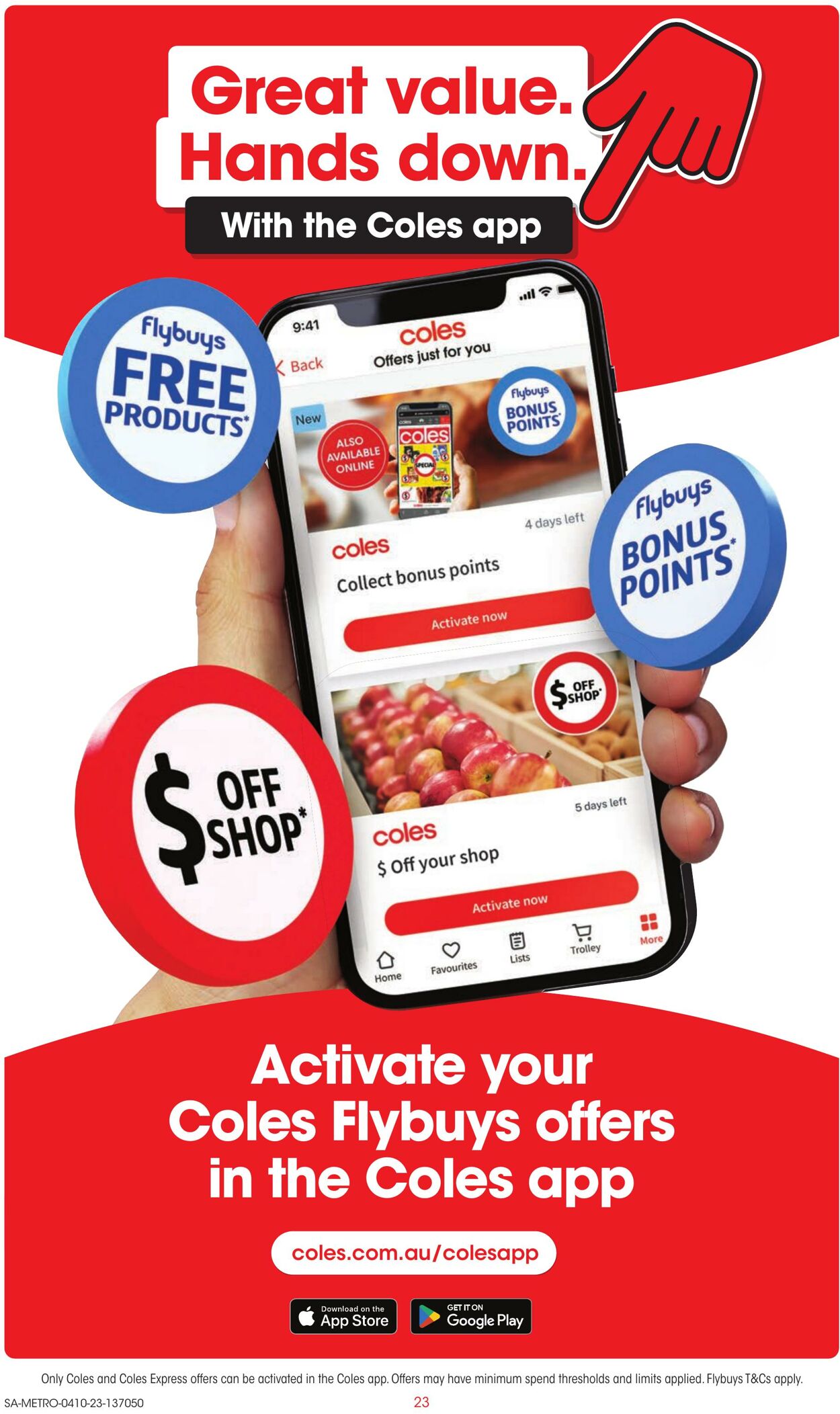 Catalogue Coles 04.10.2023 - 10.10.2023