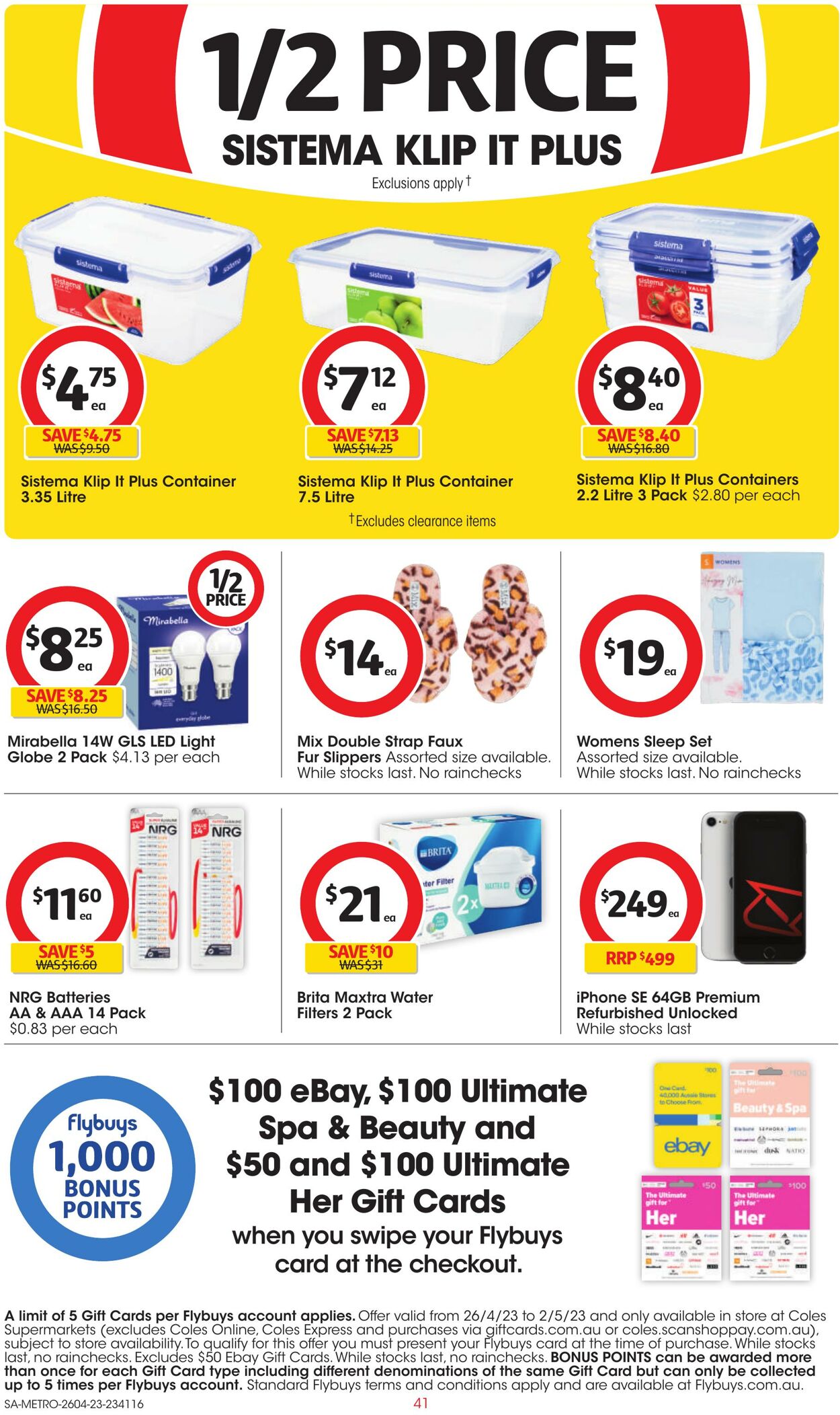 Catalogue Coles 26.04.2023 - 02.05.2023