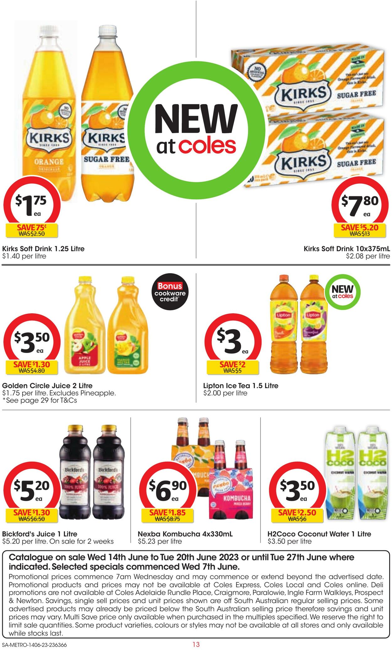 Catalogue Coles 14.06.2023 - 20.06.2023