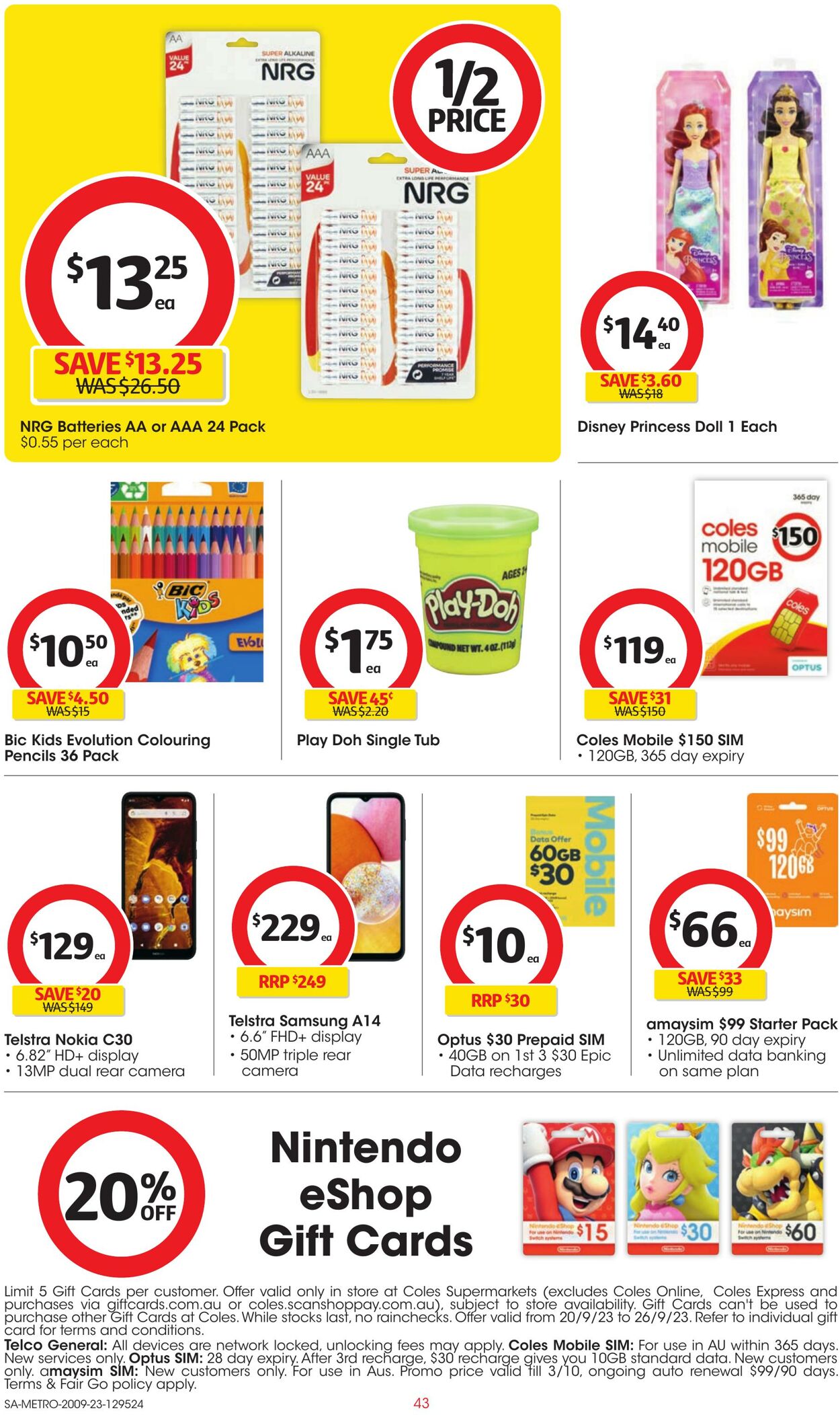 Catalogue Coles 20.09.2023 - 26.09.2023