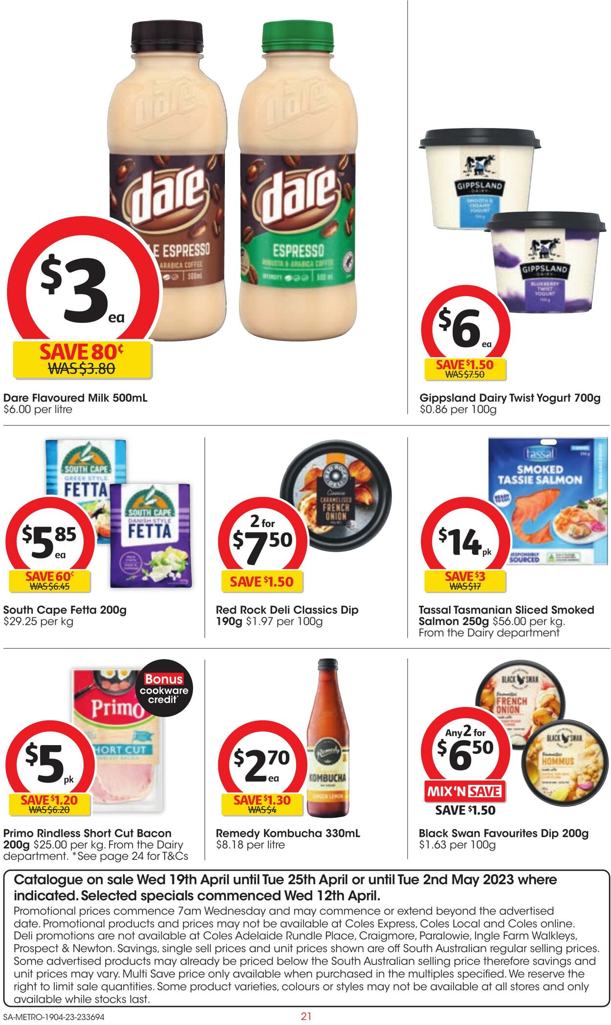 Catalogue Coles 19.04.2023 - 25.04.2023