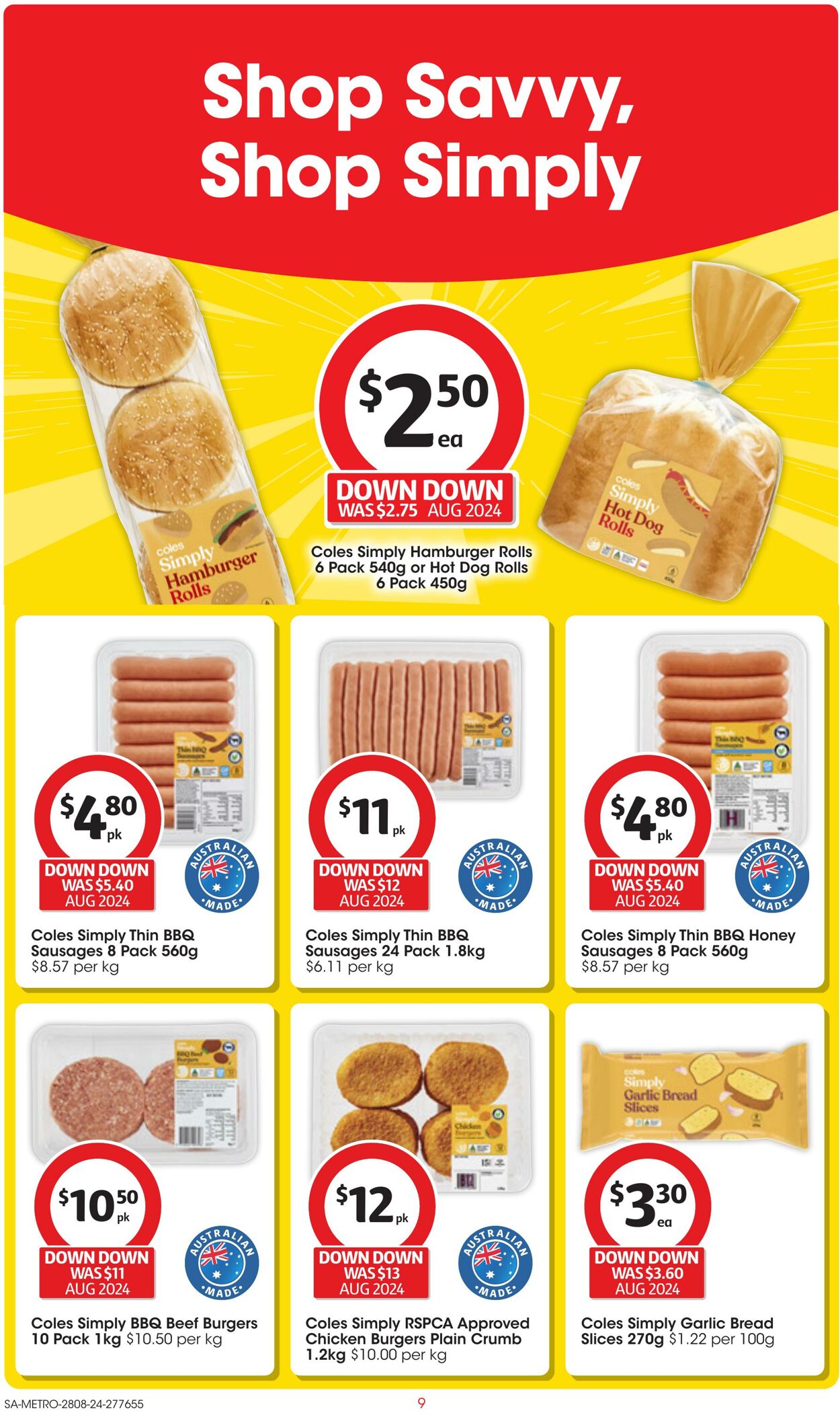 Catalogue Coles 28.08.2024 - 03.09.2024