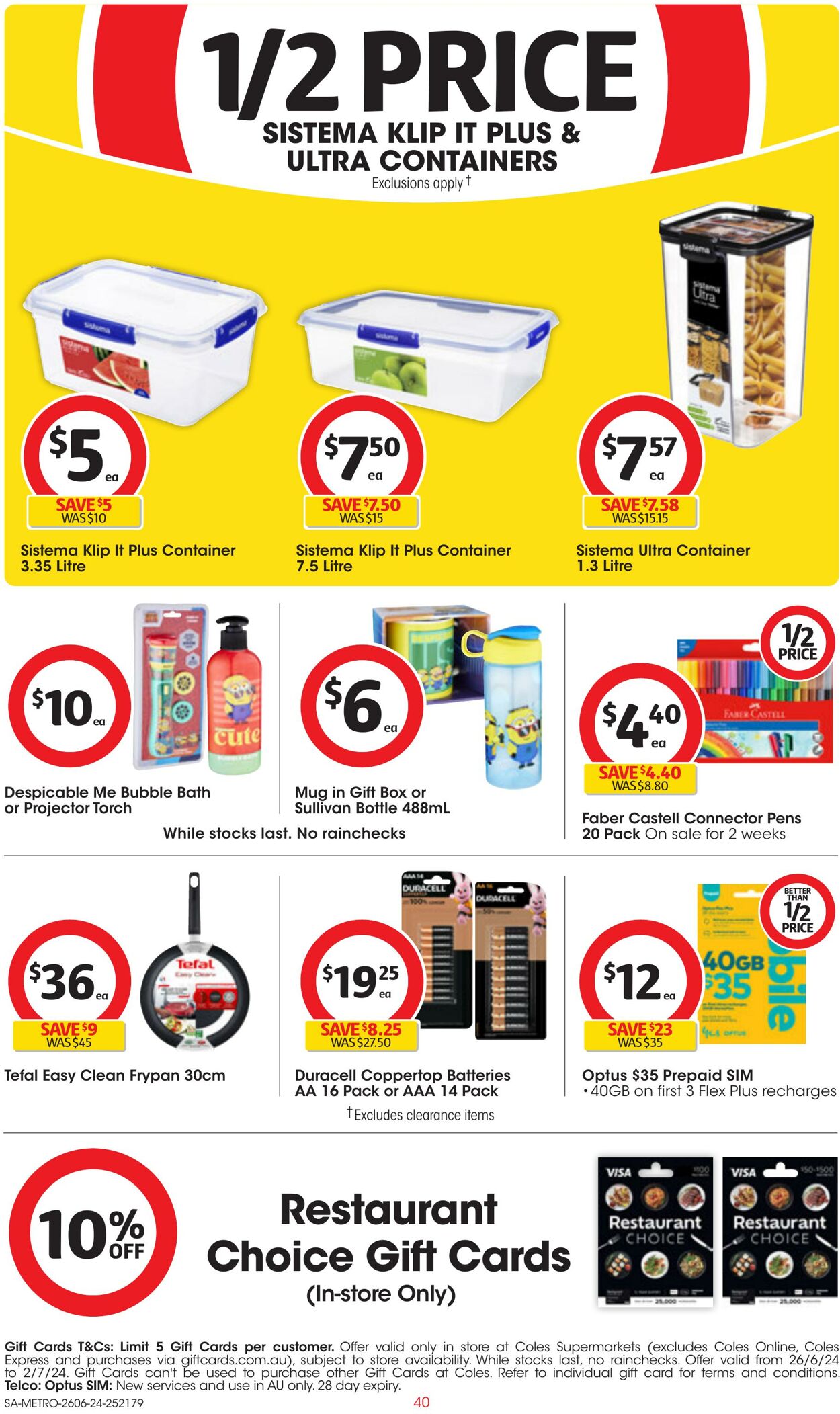 Catalogue Coles 26.06.2024 - 02.07.2024