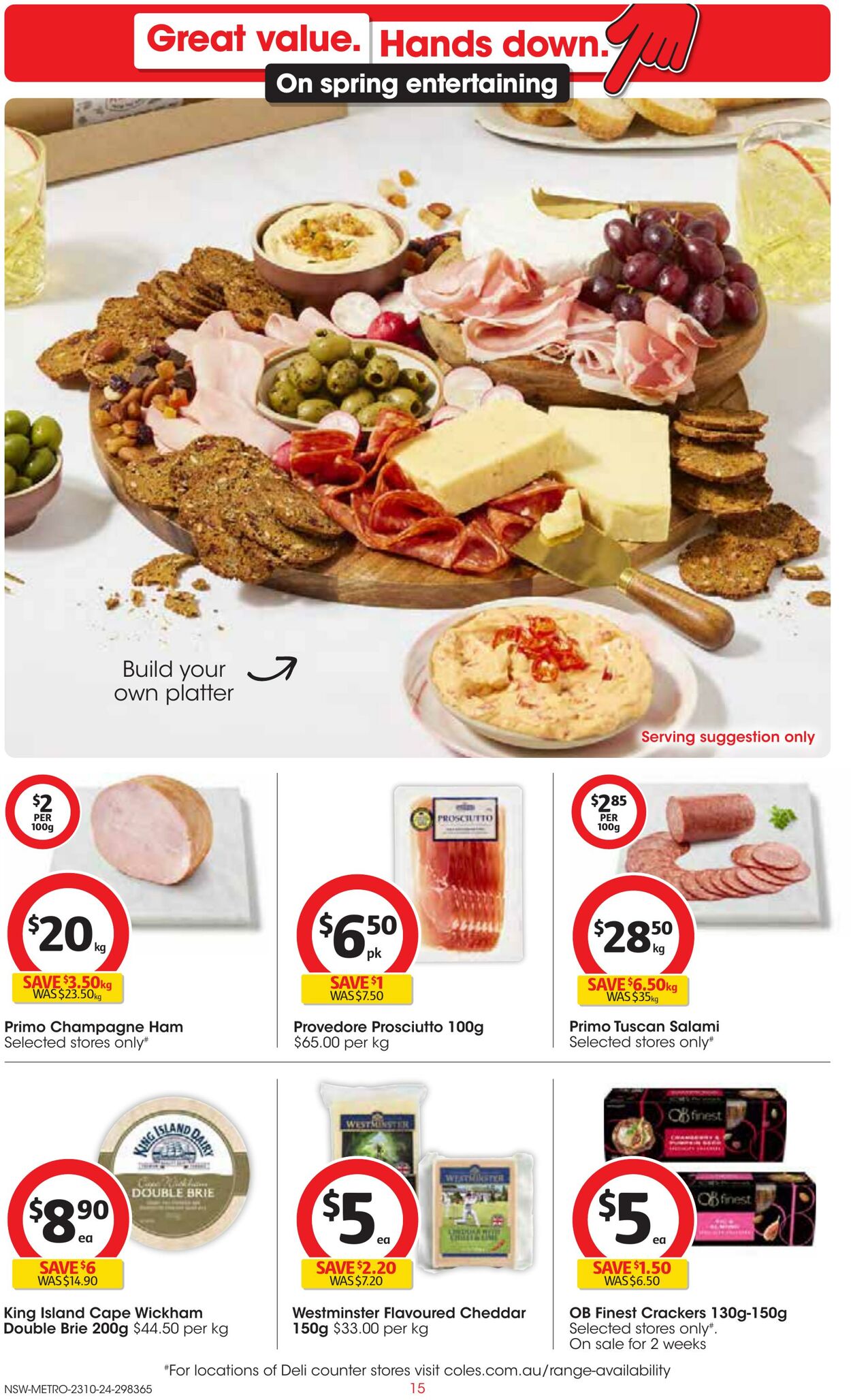 Catalogue Coles 23.10.2024 - 29.10.2024