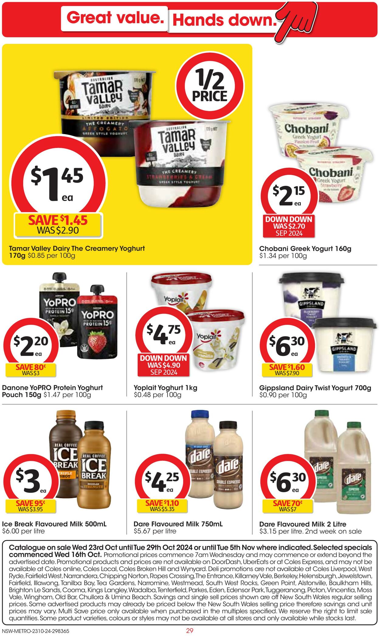 Catalogue Coles 23.10.2024 - 29.10.2024