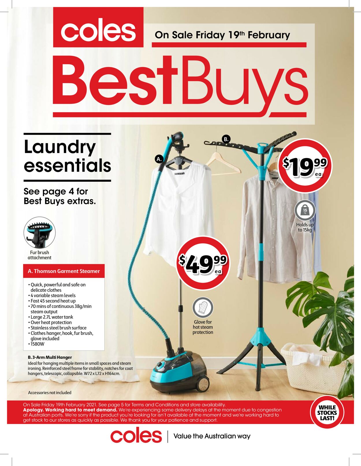Catalogue Coles - Coles Best Buys - Laundry 19 Feb, 2021 - 28 Feb, 2021