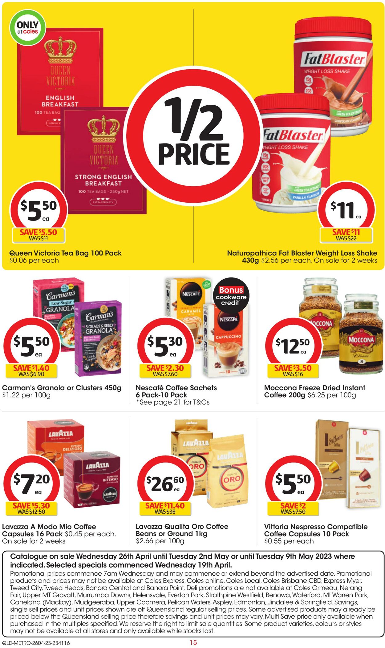 Catalogue Coles 26.04.2023 - 02.05.2023