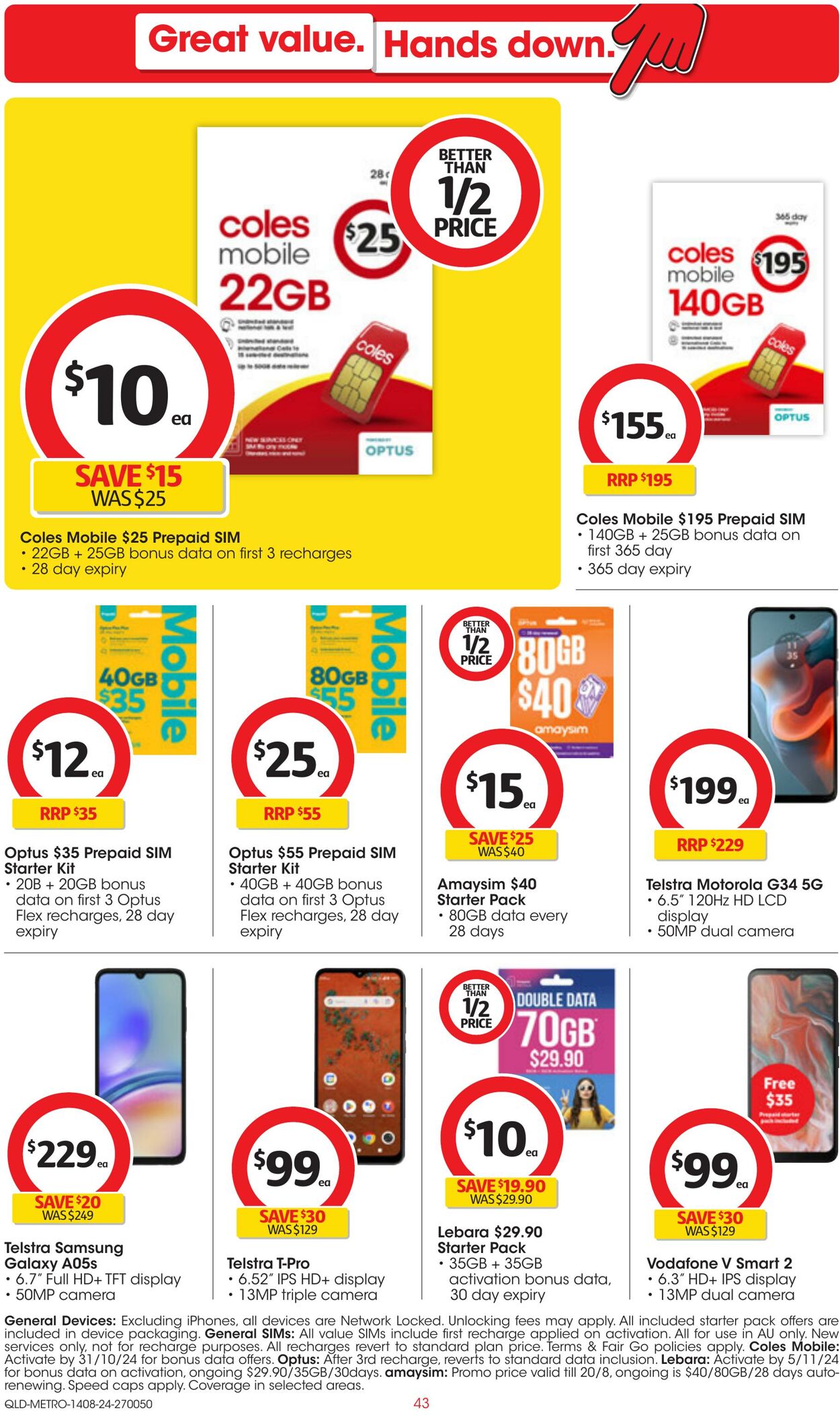 Catalogue Coles 14.08.2024 - 20.08.2024