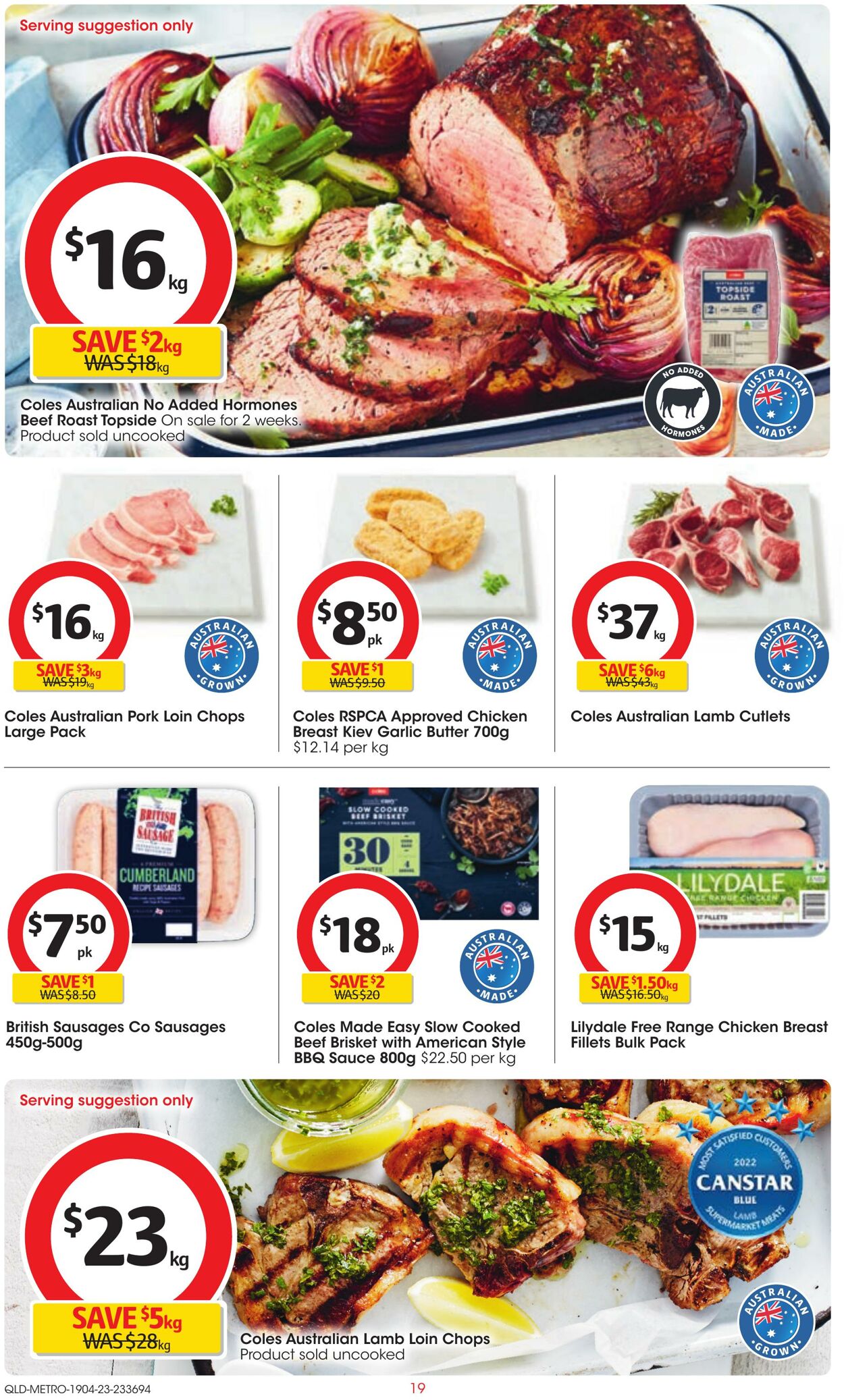 Catalogue Coles 19.04.2023 - 25.04.2023