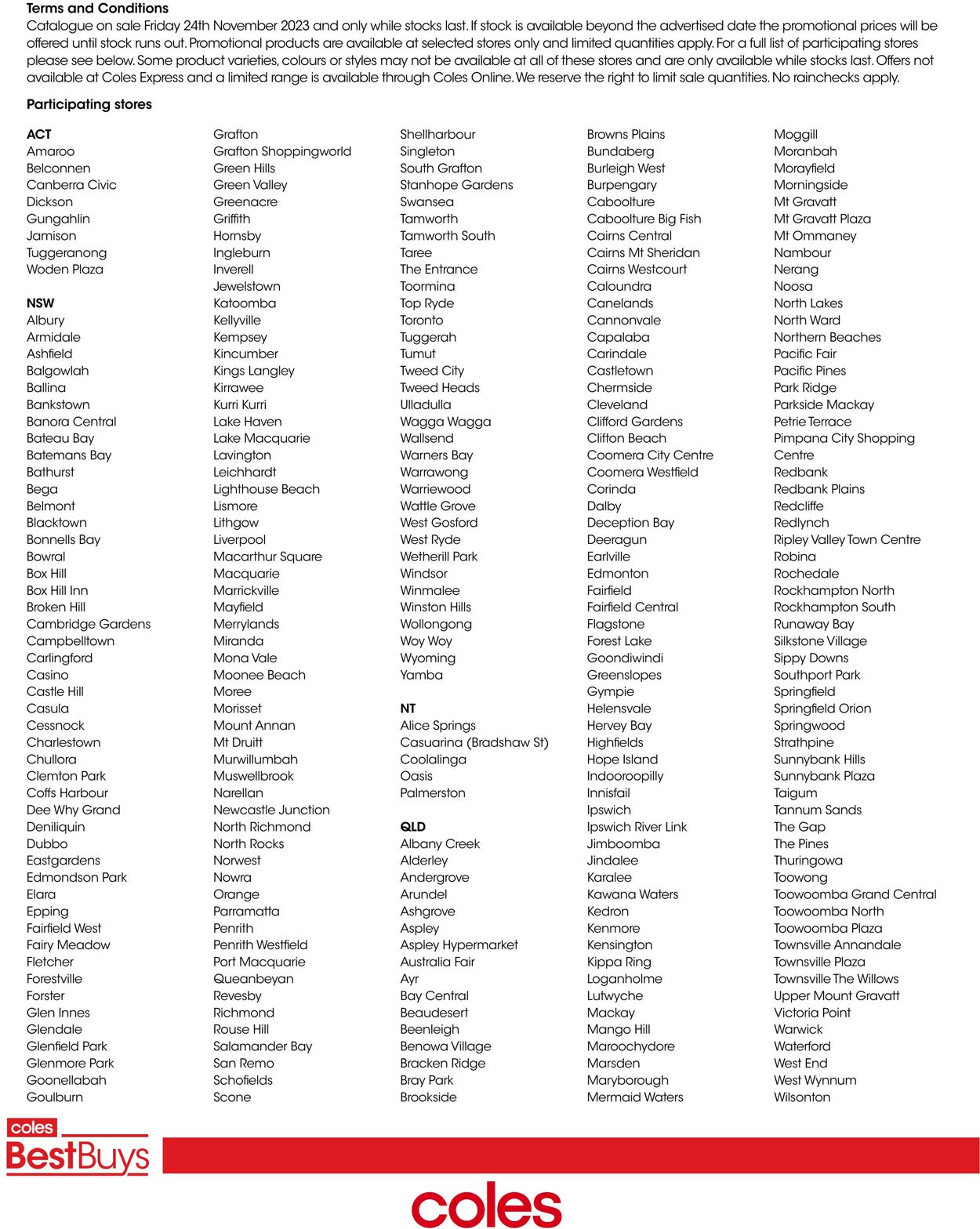Catalogue Coles 15.11.2023 - 21.11.2023