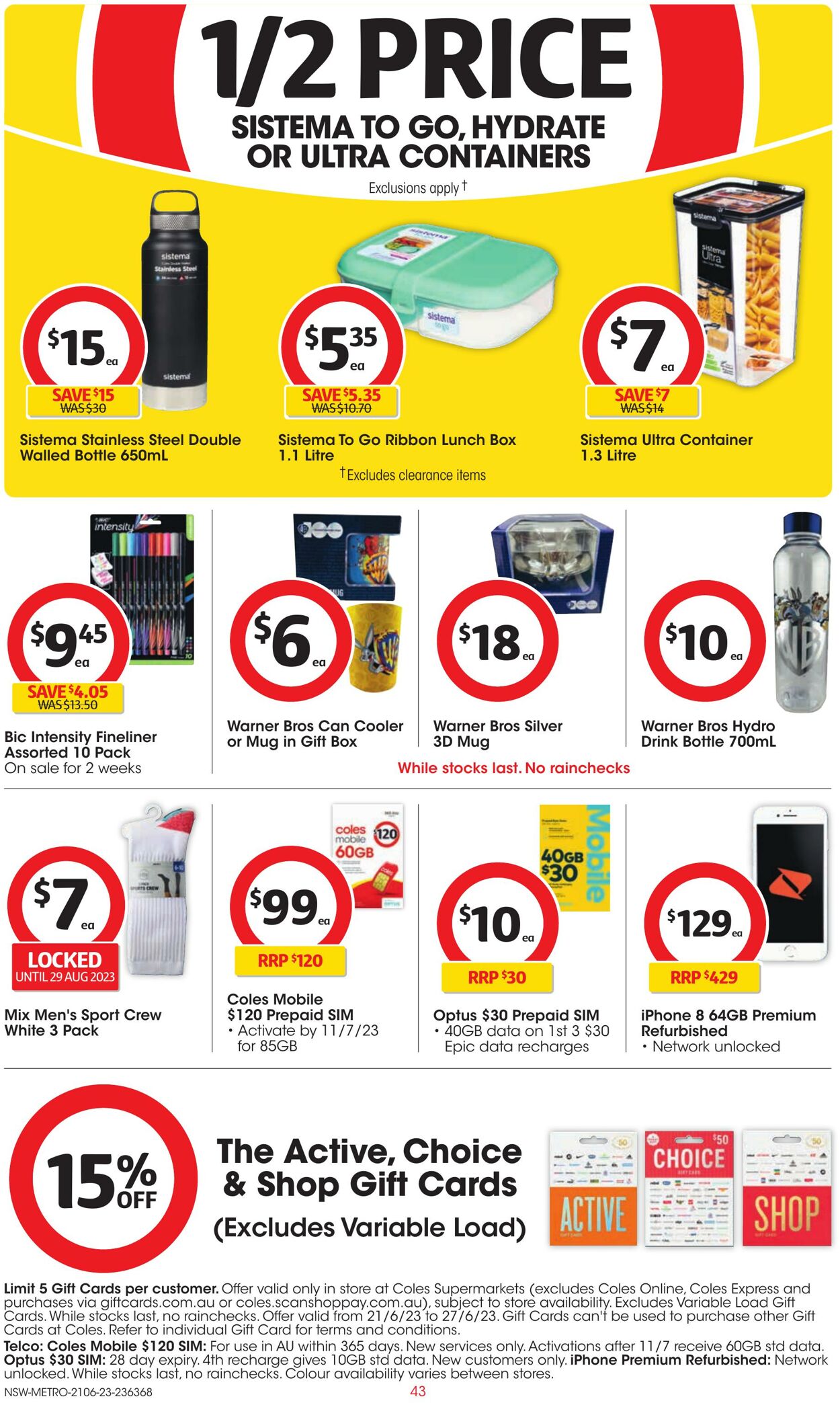 Catalogue Coles 14.06.2023 - 20.06.2023