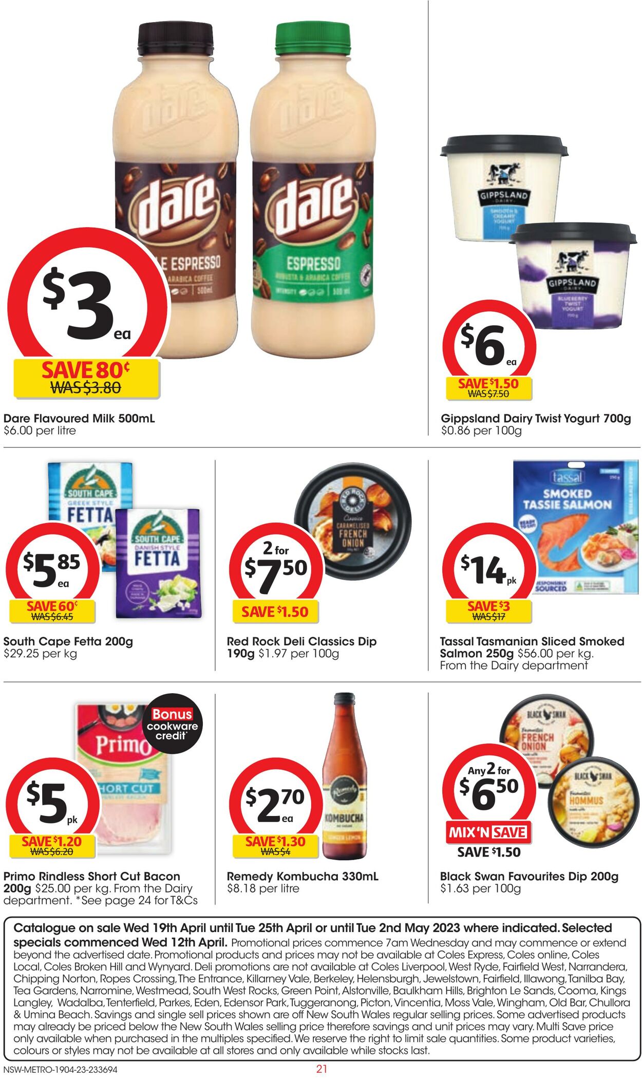 Catalogue Coles 19.04.2023 - 25.04.2023