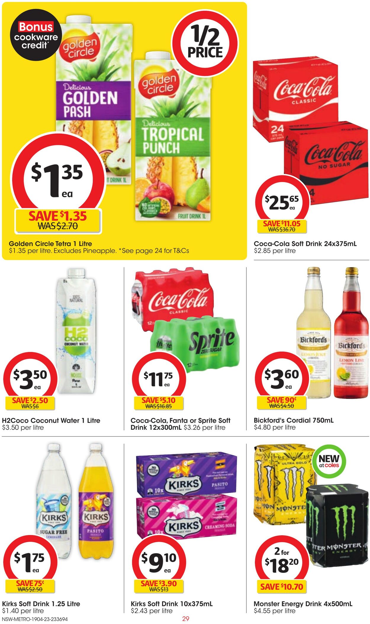 Catalogue Coles 19.04.2023 - 25.04.2023