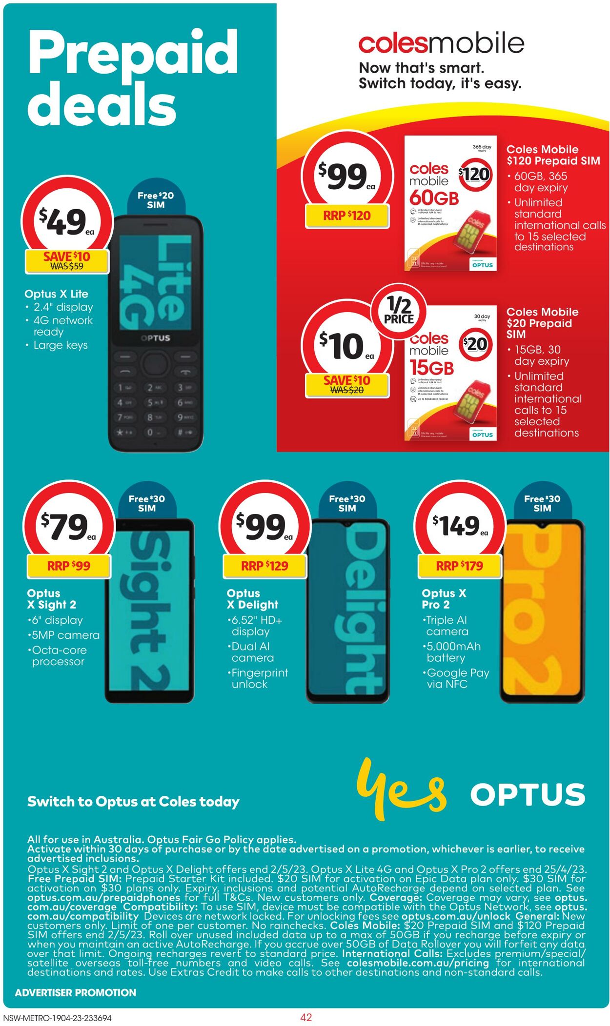 Catalogue Coles 19.04.2023 - 25.04.2023