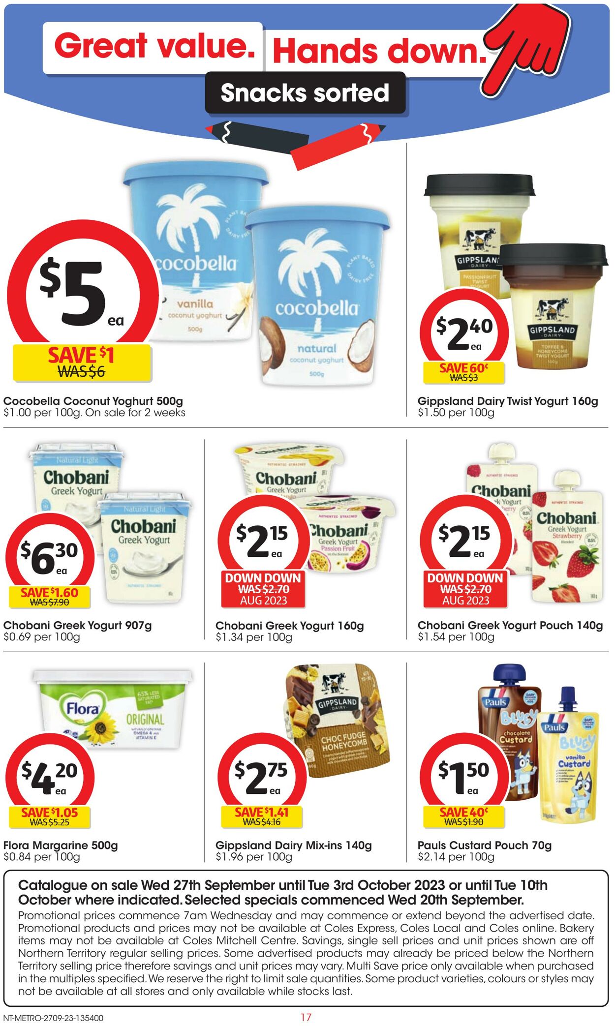 Catalogue Coles 27.09.2023 - 03.10.2023
