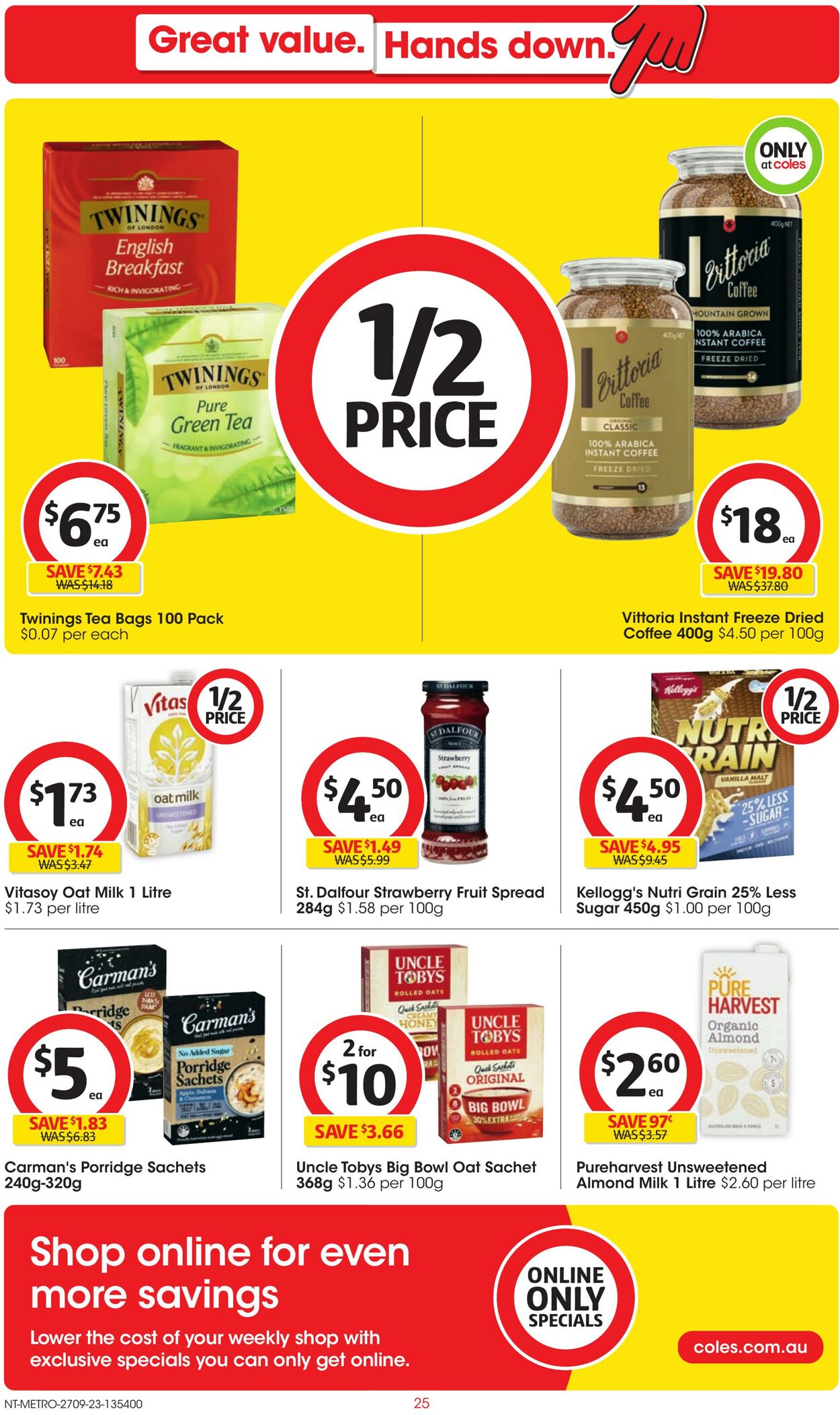 Catalogue Coles 27.09.2023 - 03.10.2023