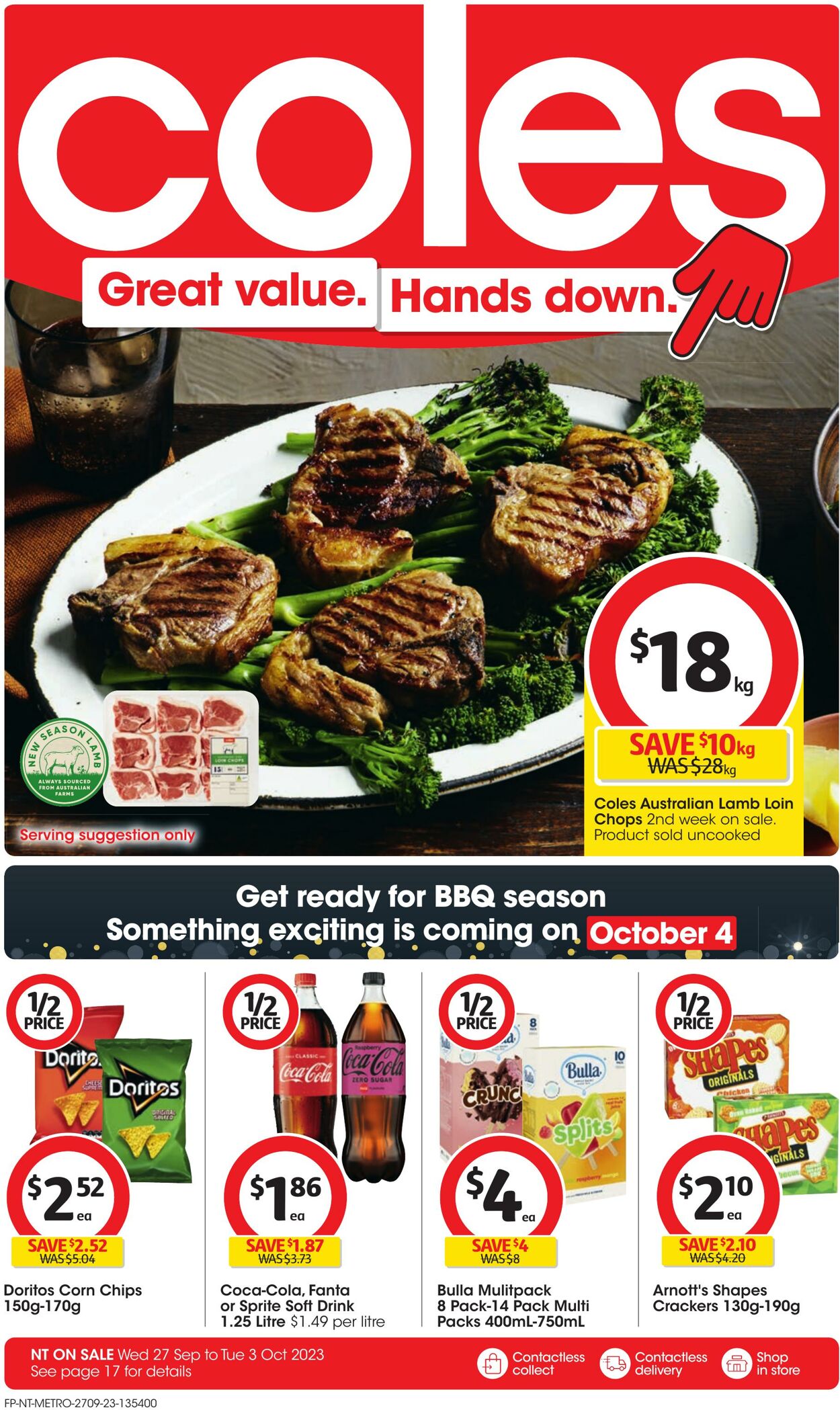 Catalogue Coles 27.09.2023 - 03.10.2023