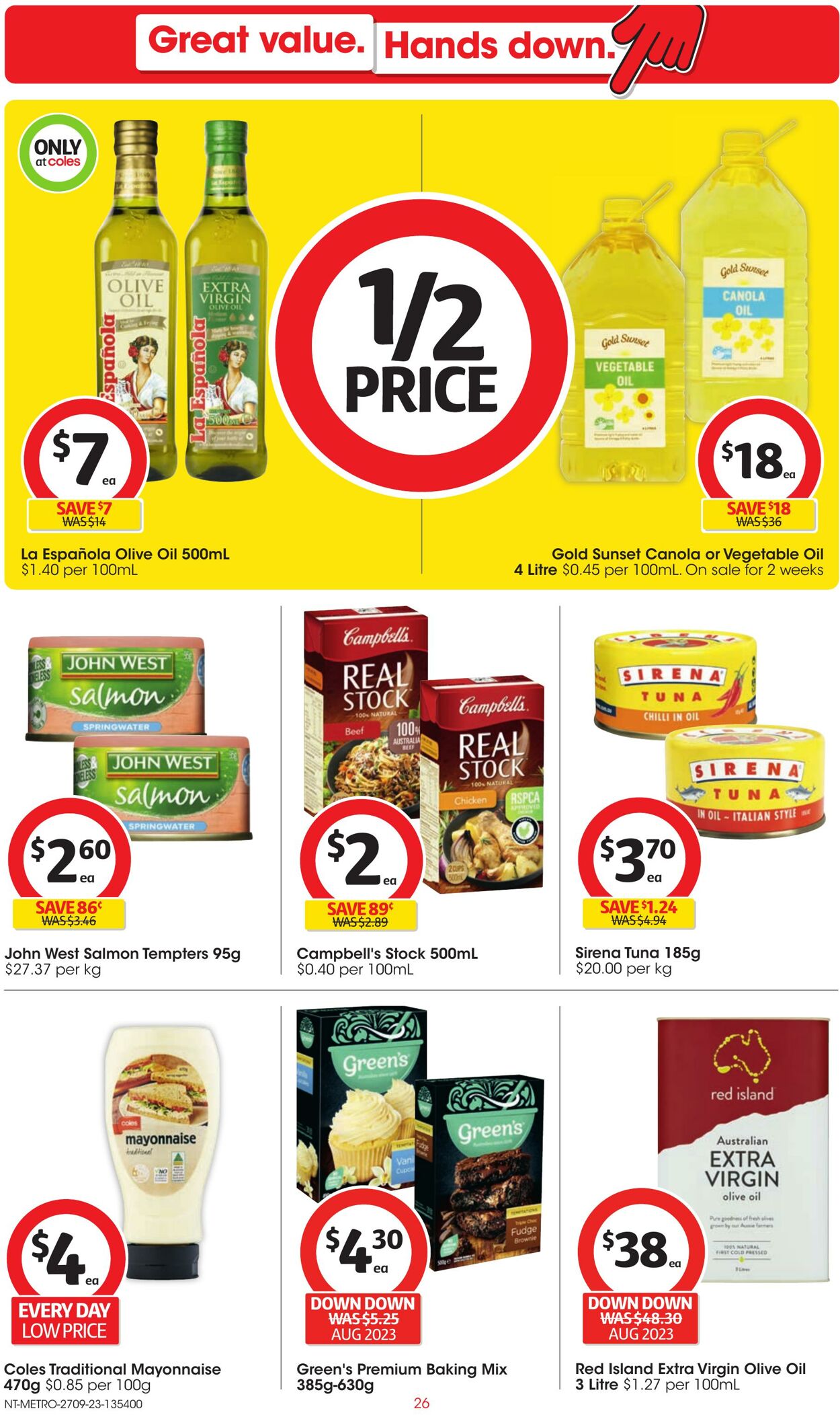 Catalogue Coles 27.09.2023 - 03.10.2023