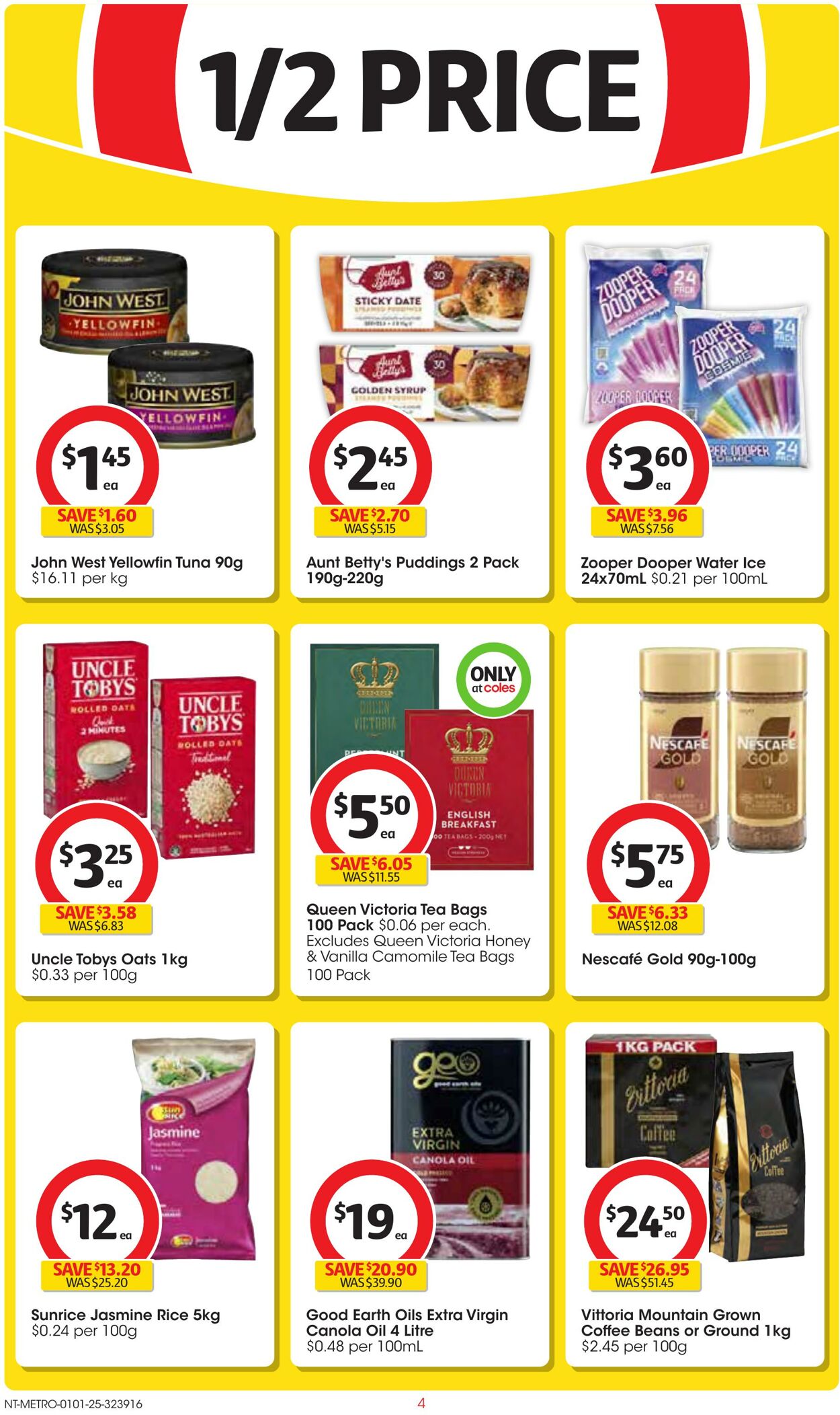 Catalogue Coles 01.01.2025 - 07.01.2025