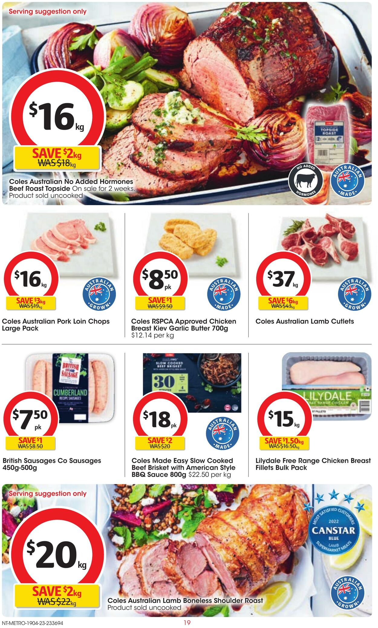 Catalogue Coles 19.04.2023 - 25.04.2023