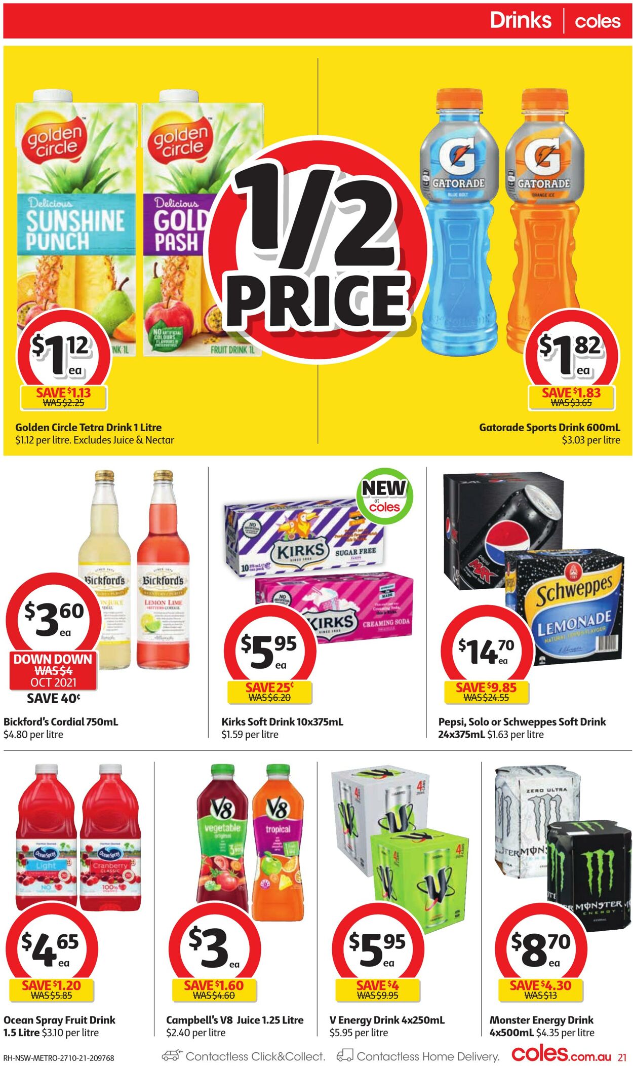 Catalogue Coles 27.10.2021 - 02.11.2021