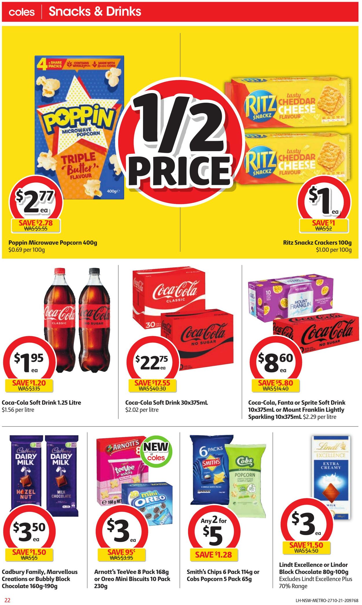 Catalogue Coles 27.10.2021 - 02.11.2021