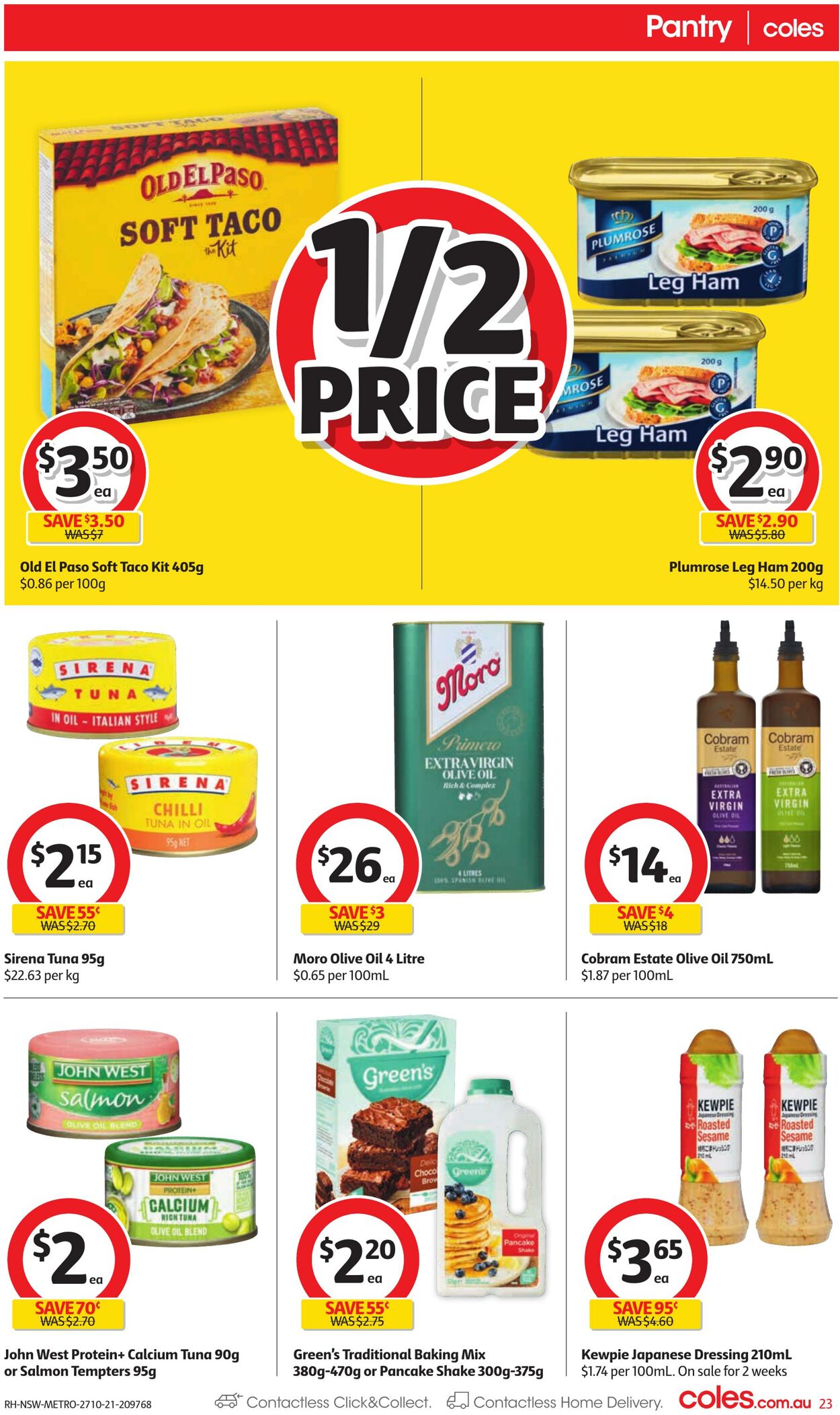 Catalogue Coles 27.10.2021 - 02.11.2021