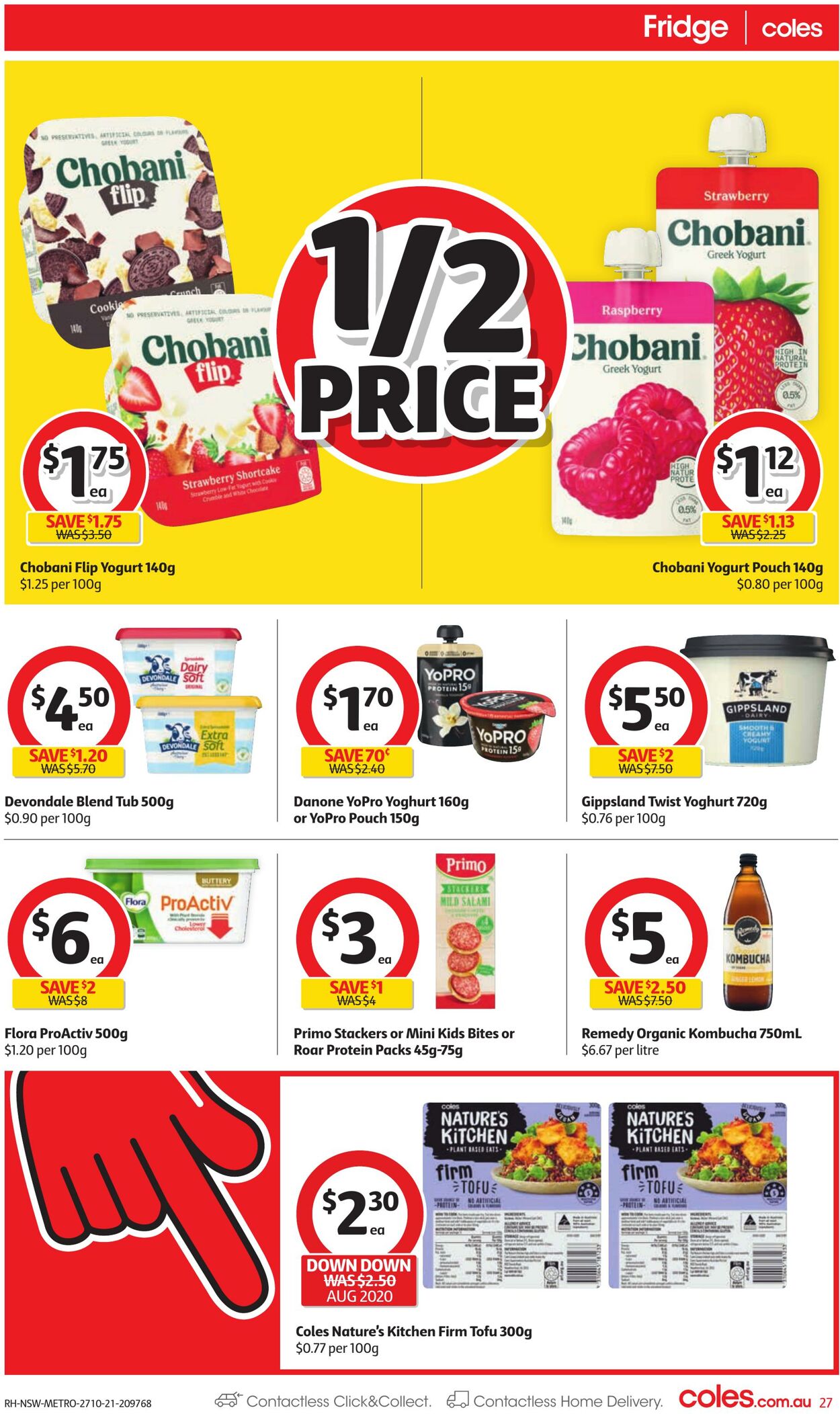 Catalogue Coles 27.10.2021 - 02.11.2021