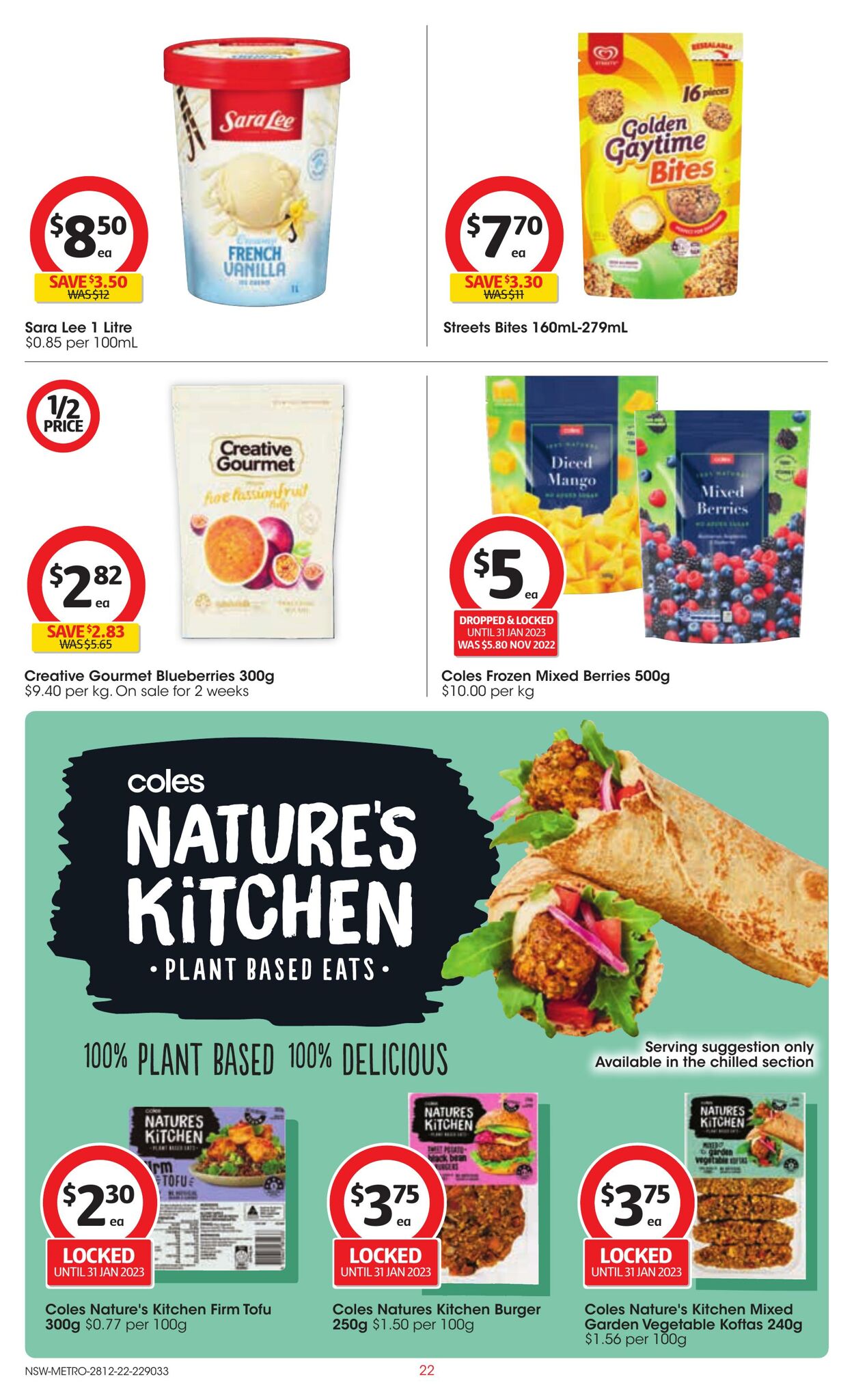 Catalogue Coles 28.12.2022 - 03.01.2023