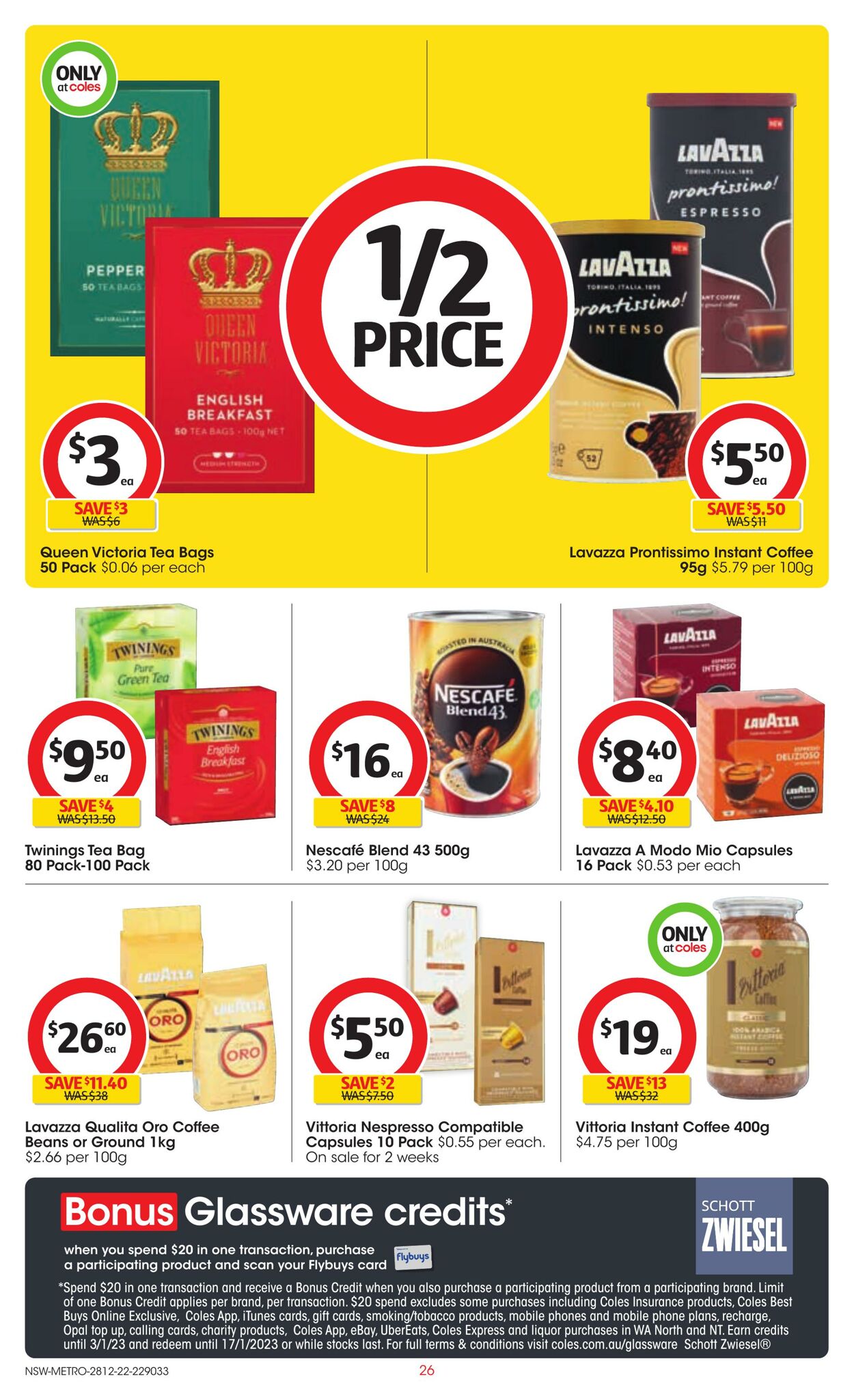 Catalogue Coles 28.12.2022 - 03.01.2023