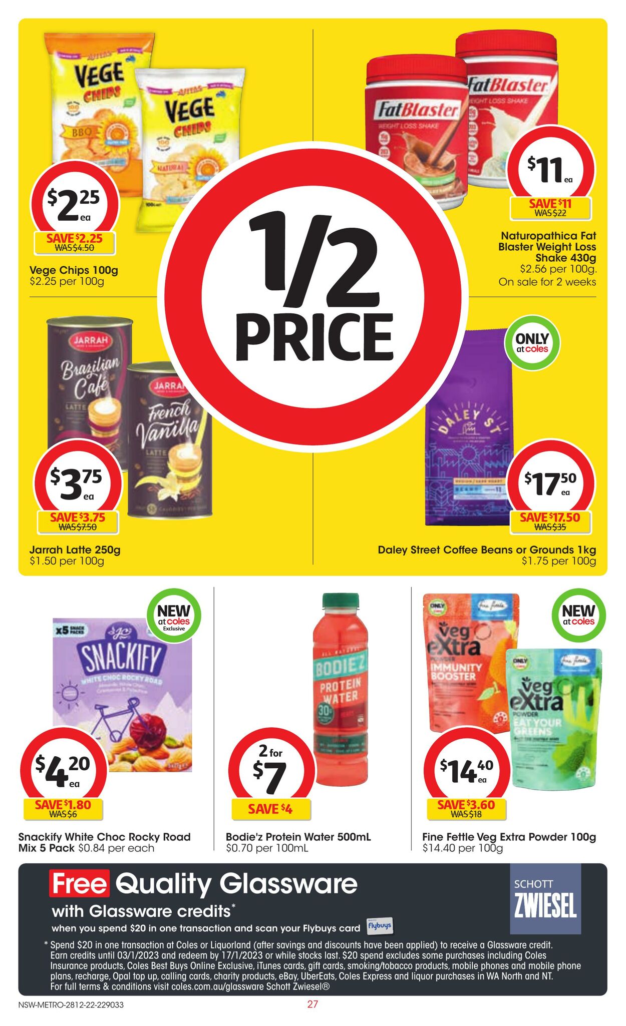 Catalogue Coles 28.12.2022 - 03.01.2023