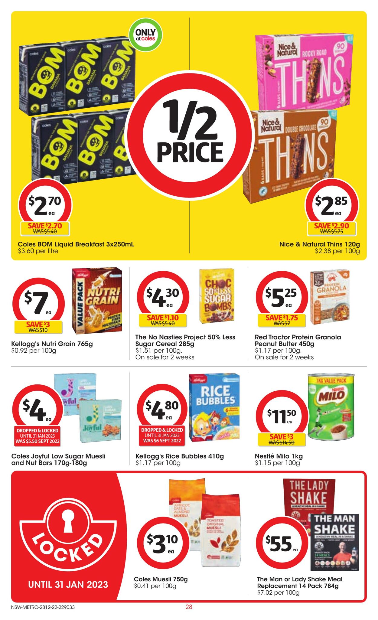 Catalogue Coles 28.12.2022 - 03.01.2023