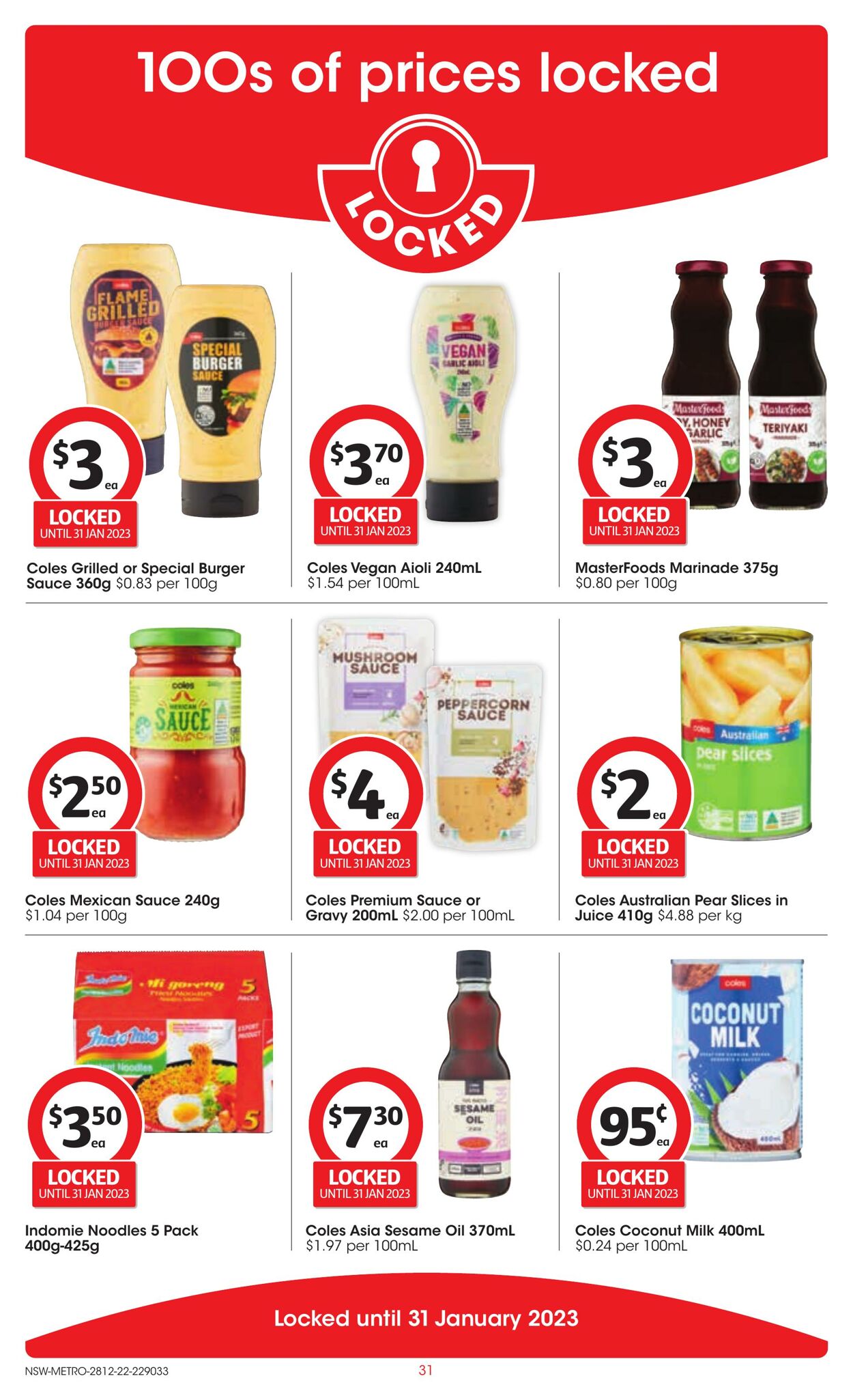 Catalogue Coles 28.12.2022 - 03.01.2023