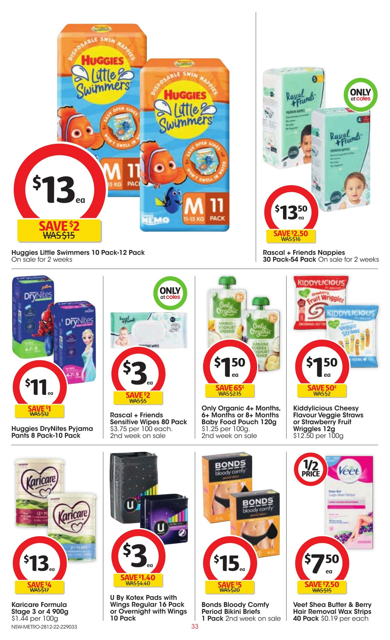 Catalogue Coles 28.12.2022 - 03.01.2023