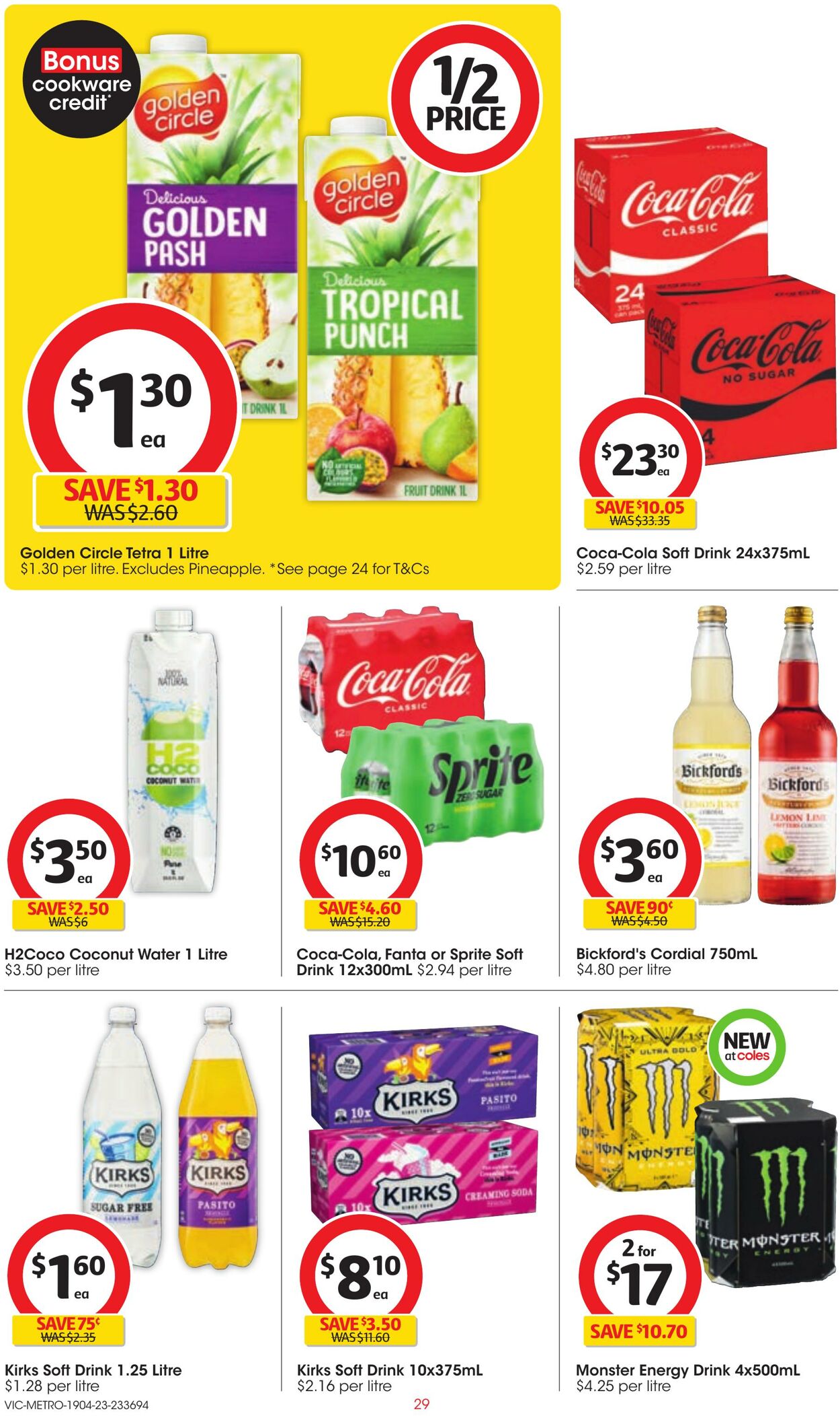 Catalogue Coles 19.04.2023 - 25.04.2023