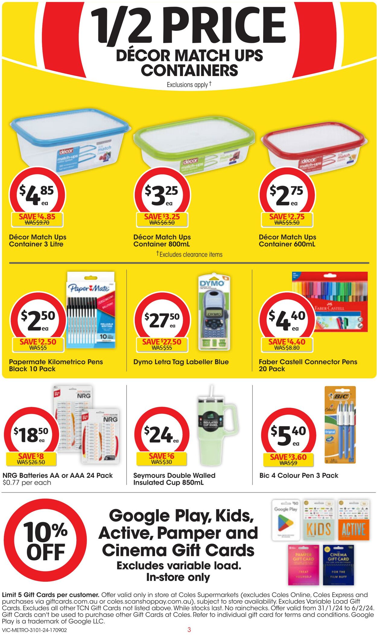 Catalogue Coles 29.01.2024 - 04.02.2024