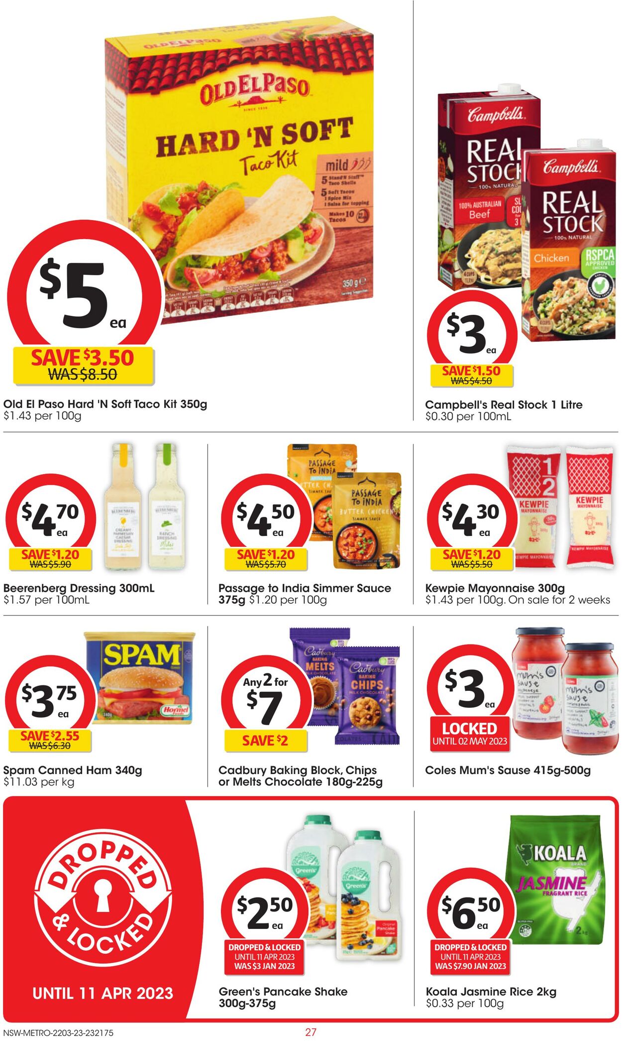 Catalogue Coles 22.03.2023 - 28.03.2023