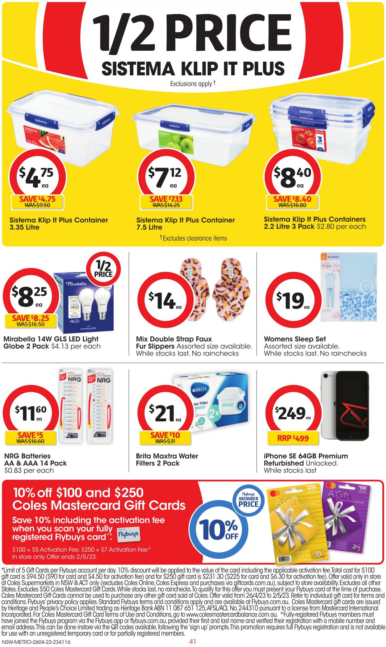 Catalogue Coles 26.04.2023 - 02.05.2023