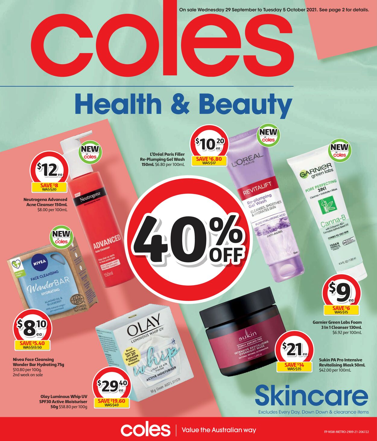 Catalogue Coles 29.09.2021 - 05.10.2021