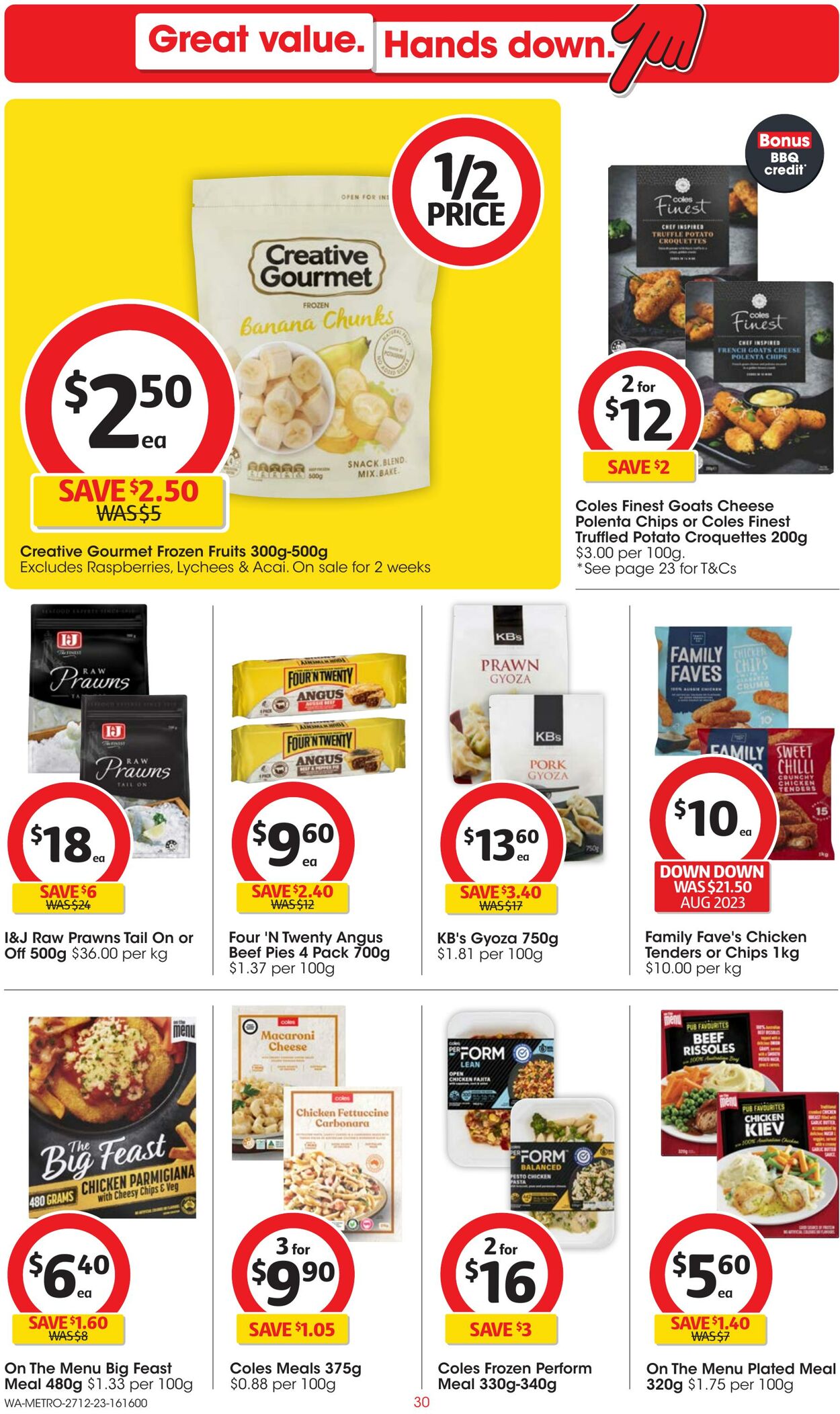 Catalogue Coles 27.12.2023 - 02.01.2024