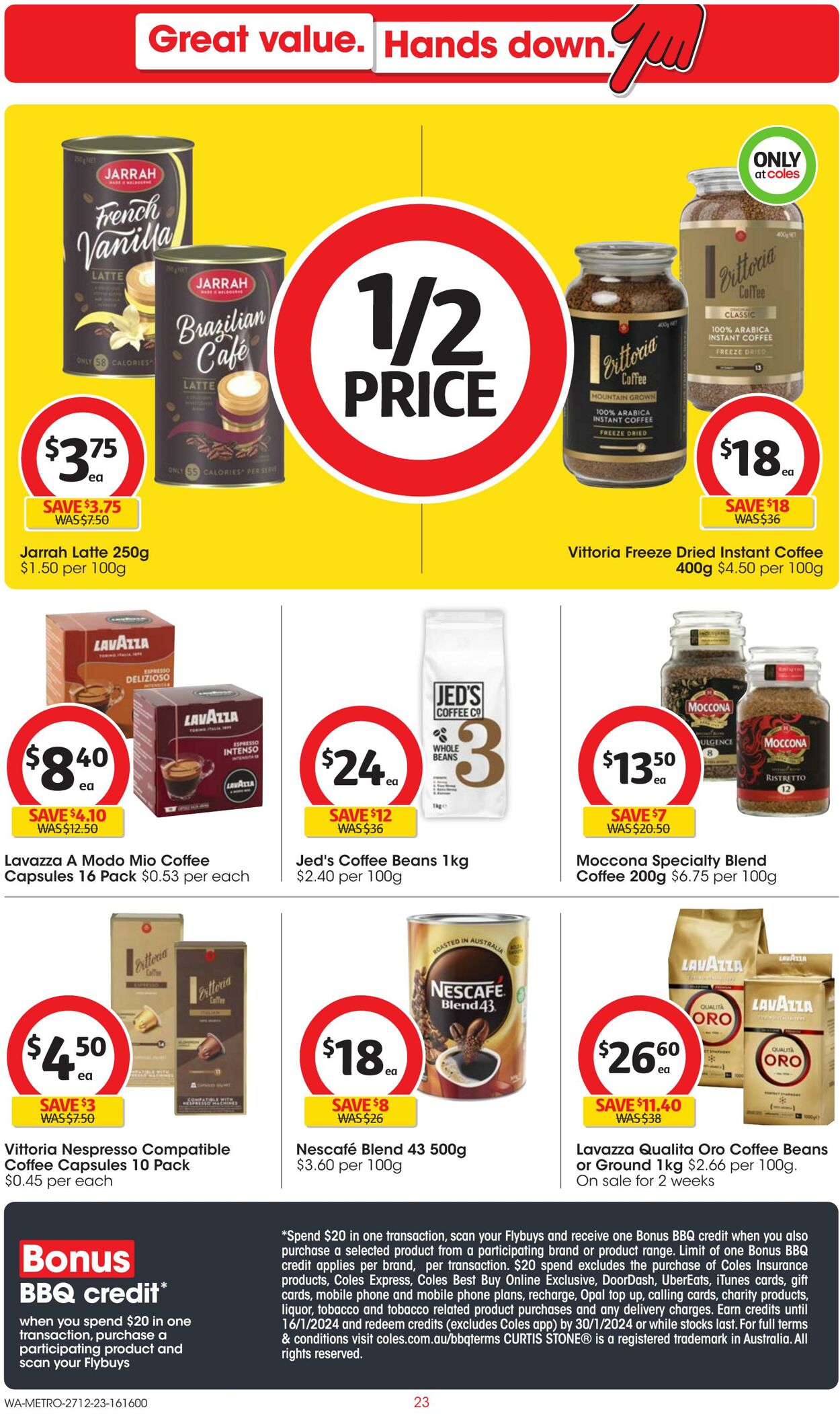 Catalogue Coles 27.12.2023 - 02.01.2024