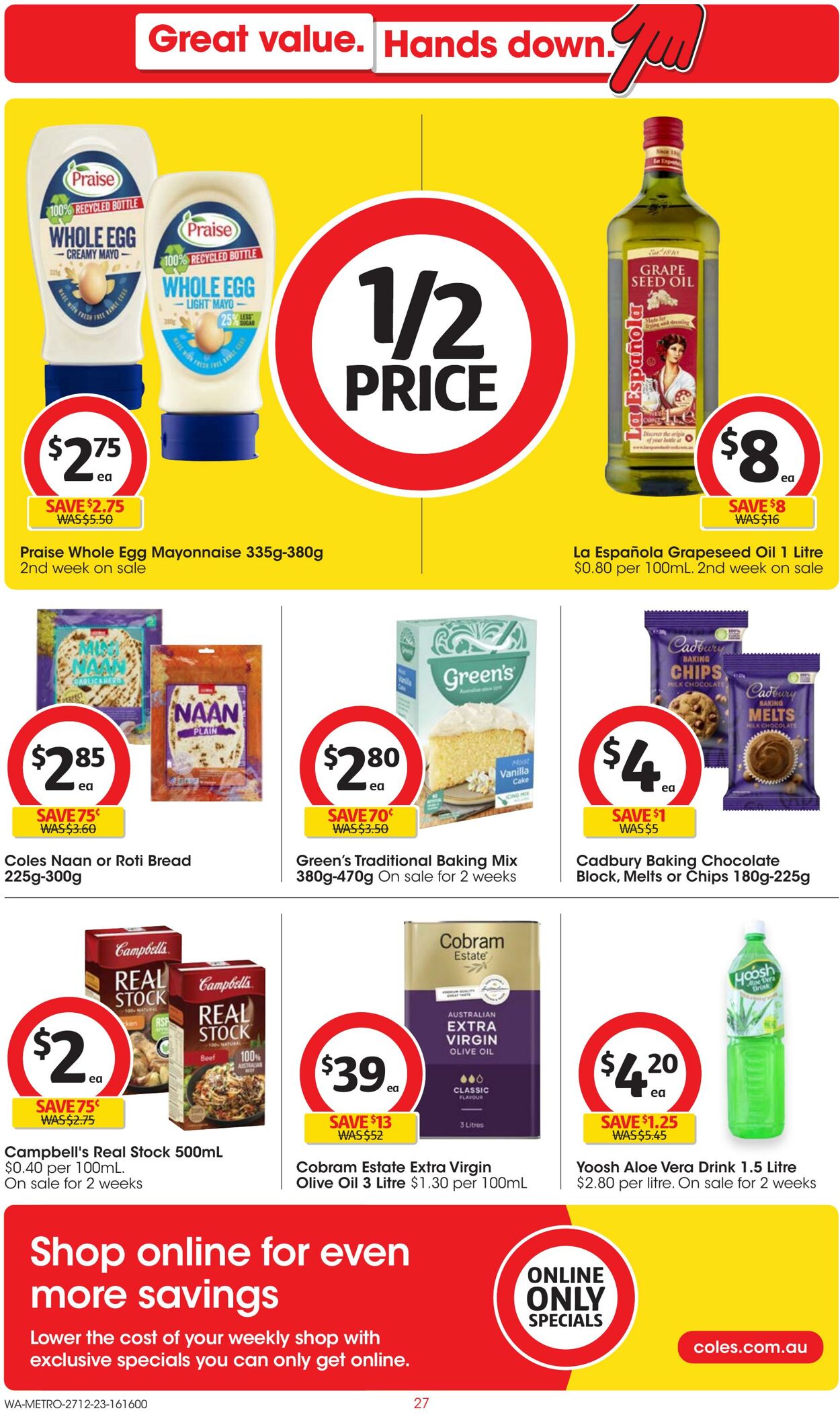 Catalogue Coles 27.12.2023 - 02.01.2024