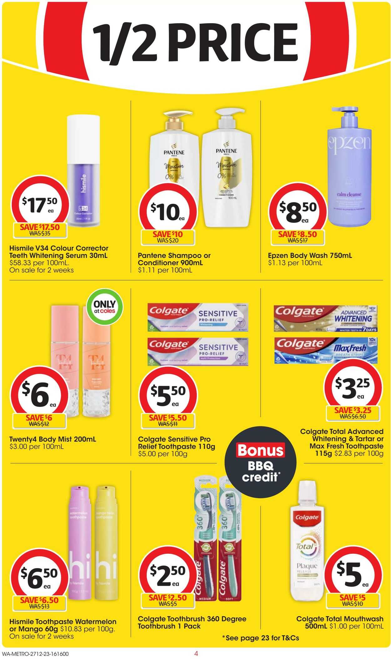 Catalogue Coles 27.12.2023 - 02.01.2024