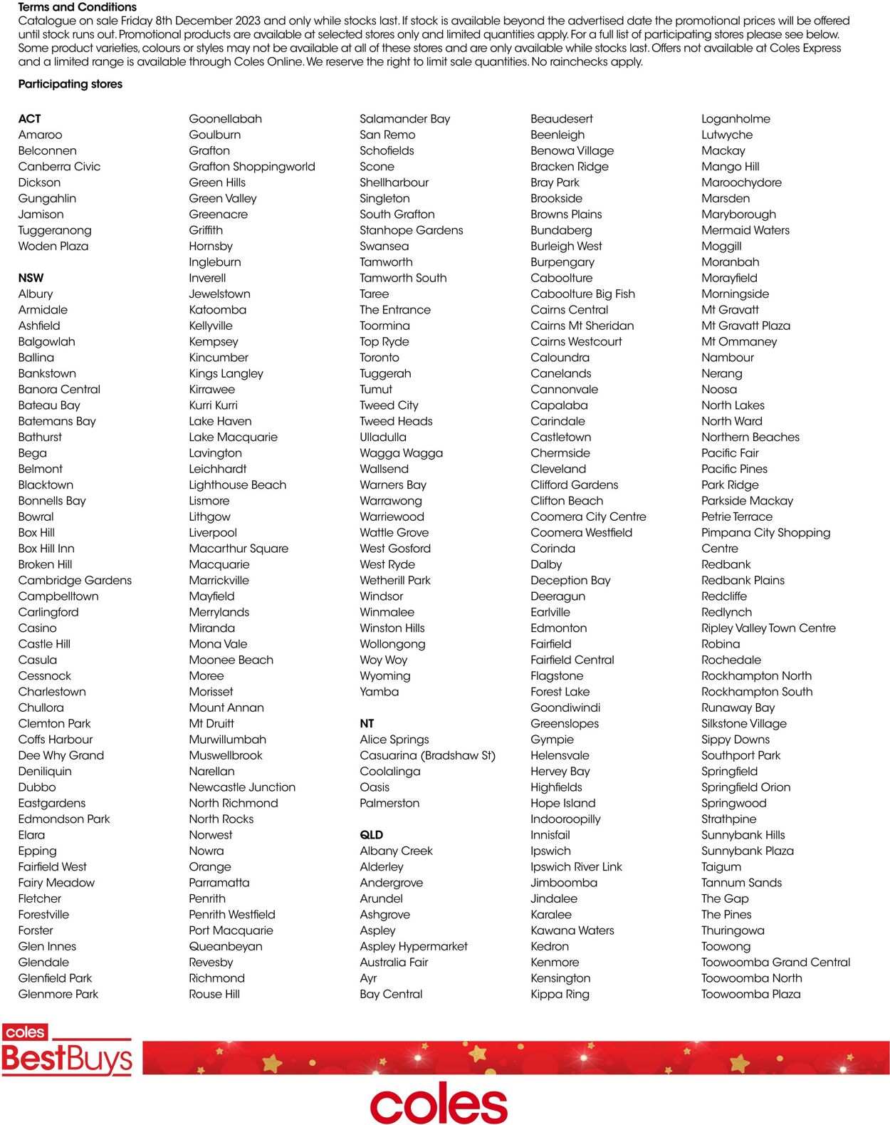 Catalogue Coles 30.11.2023 - 08.12.2023