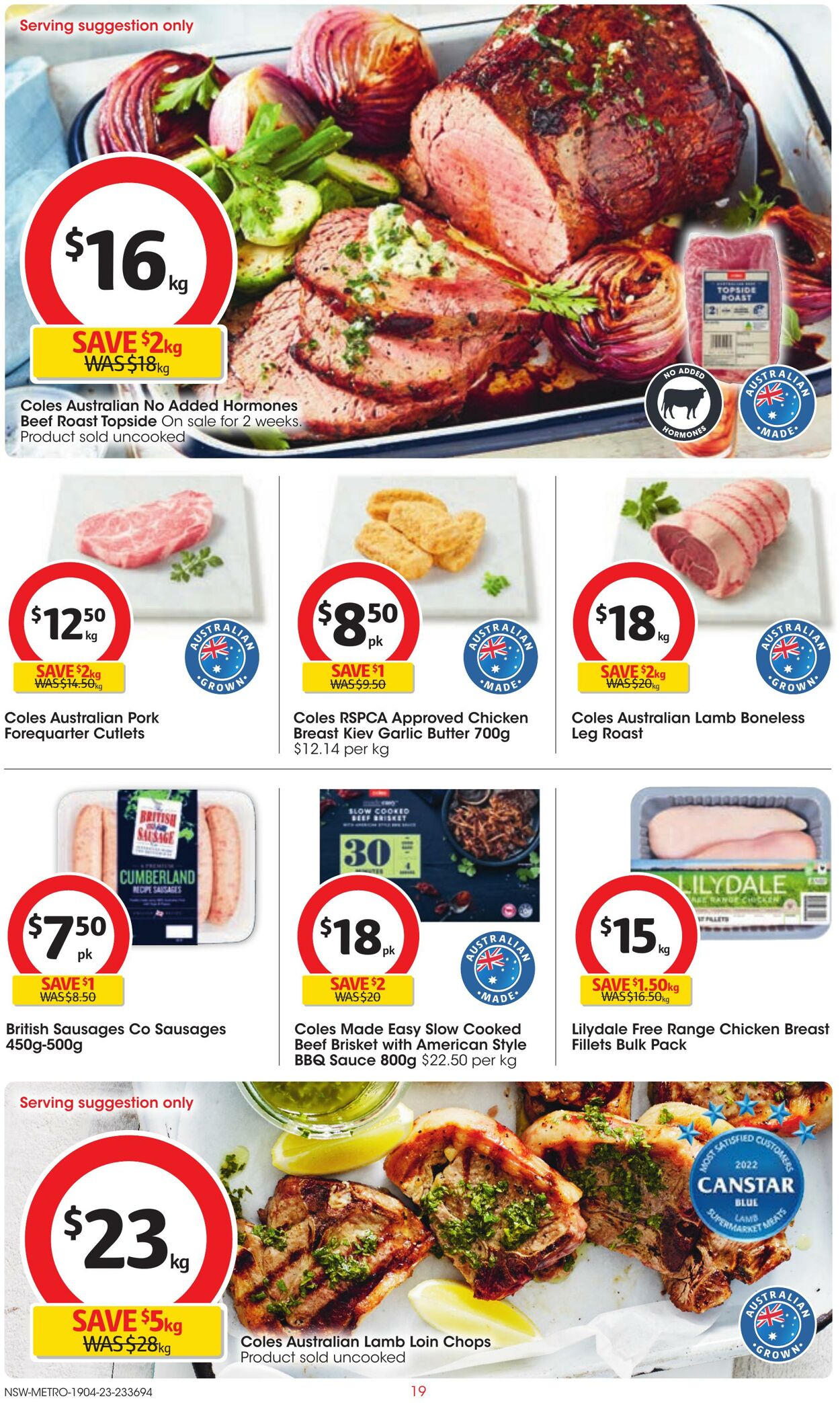 Catalogue Coles 19.04.2023 - 25.04.2023