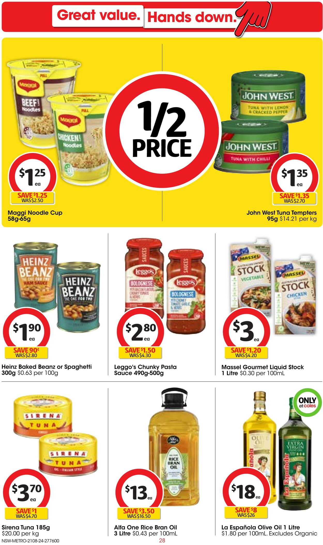 Catalogue Coles 21.08.2024 - 27.08.2024