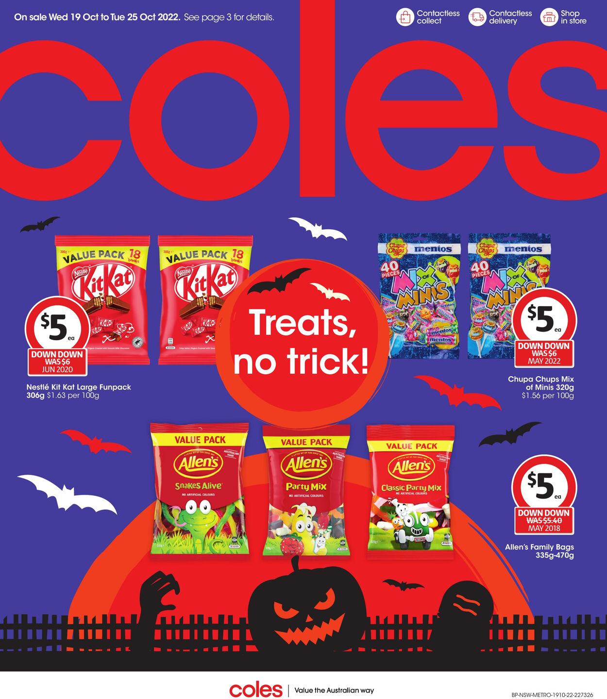 Catalogue Coles 19.10.2022 - 25.10.2022