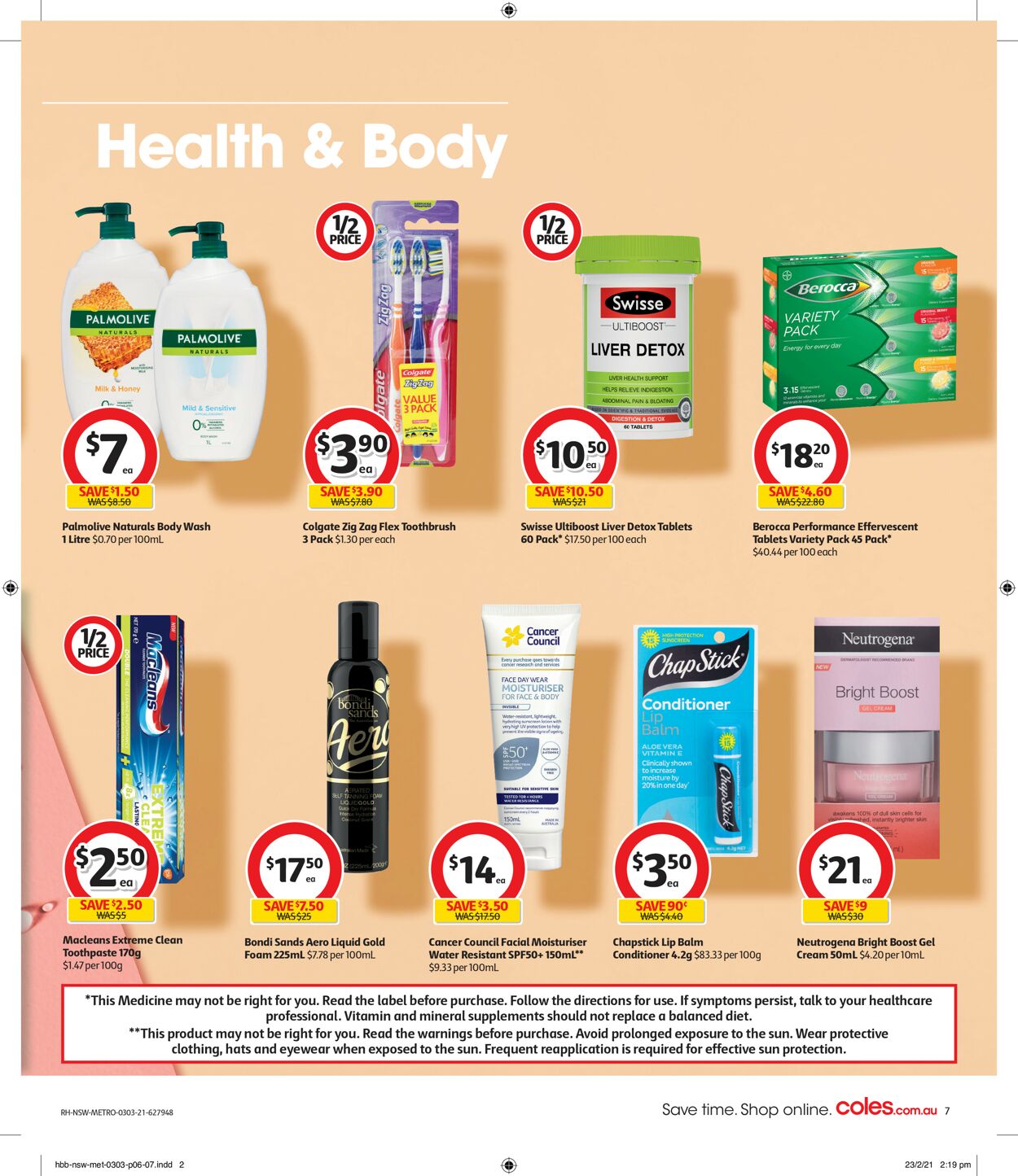Catalogue Coles 03.03.2021 - 09.03.2021