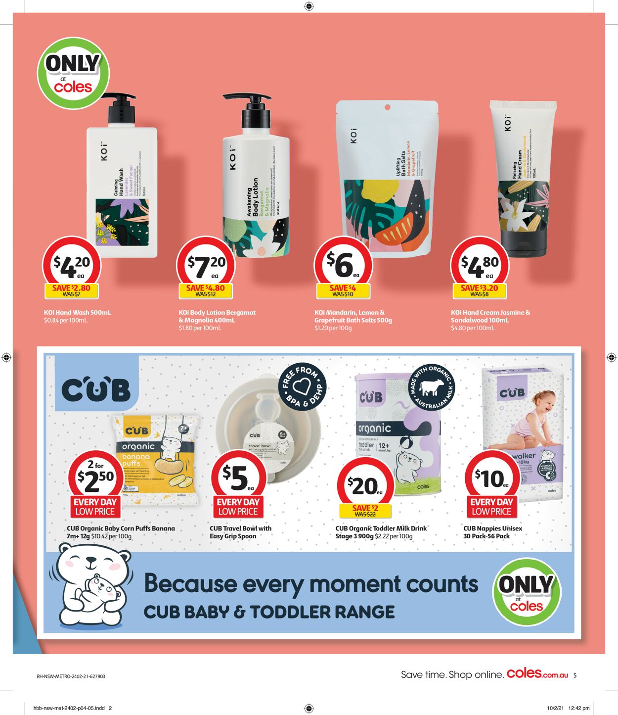 Catalogue Coles 24.02.2021 - 02.03.2021