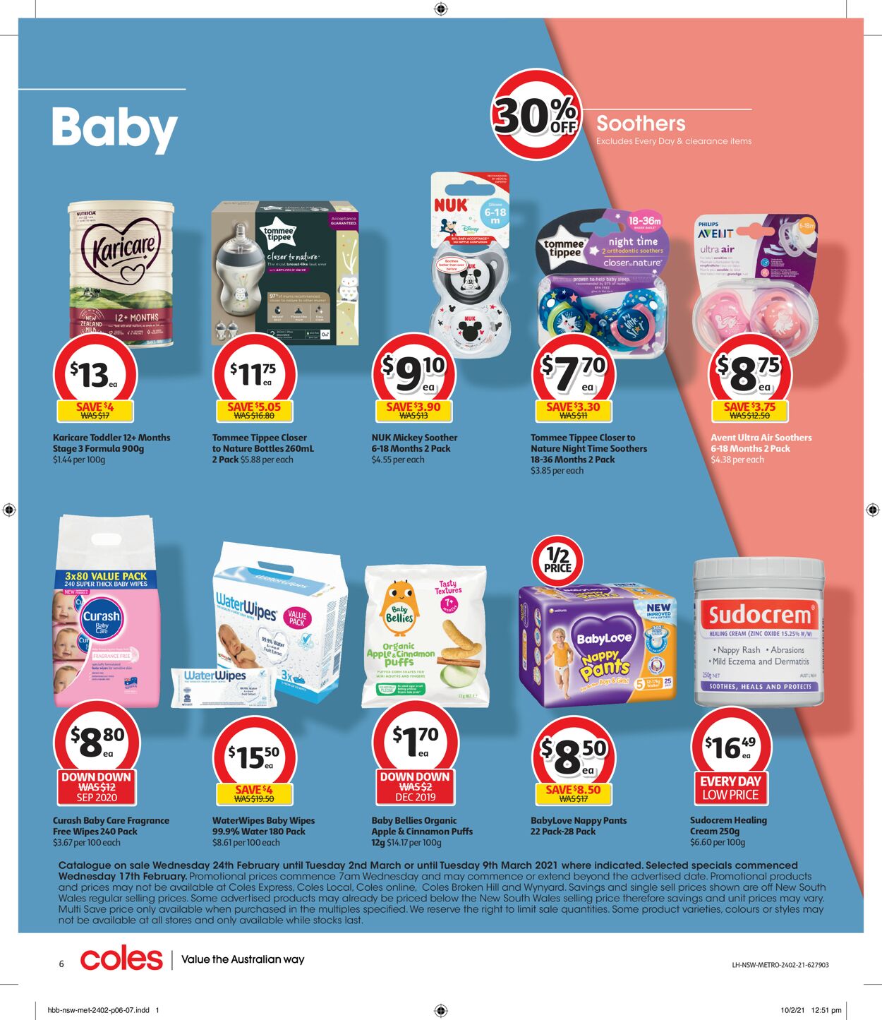 Catalogue Coles 24.02.2021 - 02.03.2021